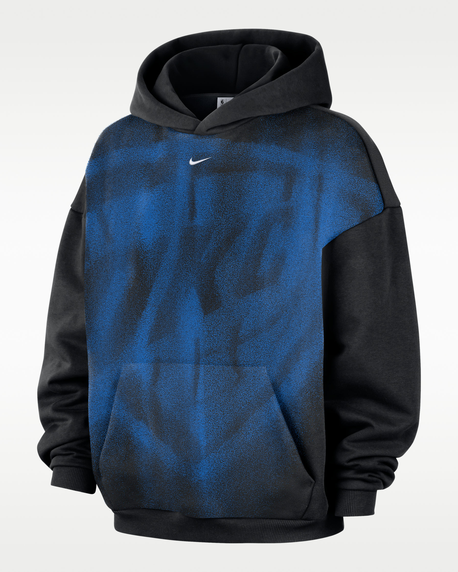 Oklahoma City Thunder Standard Issue Men's Fleece Basketball Hoodie - Black/White