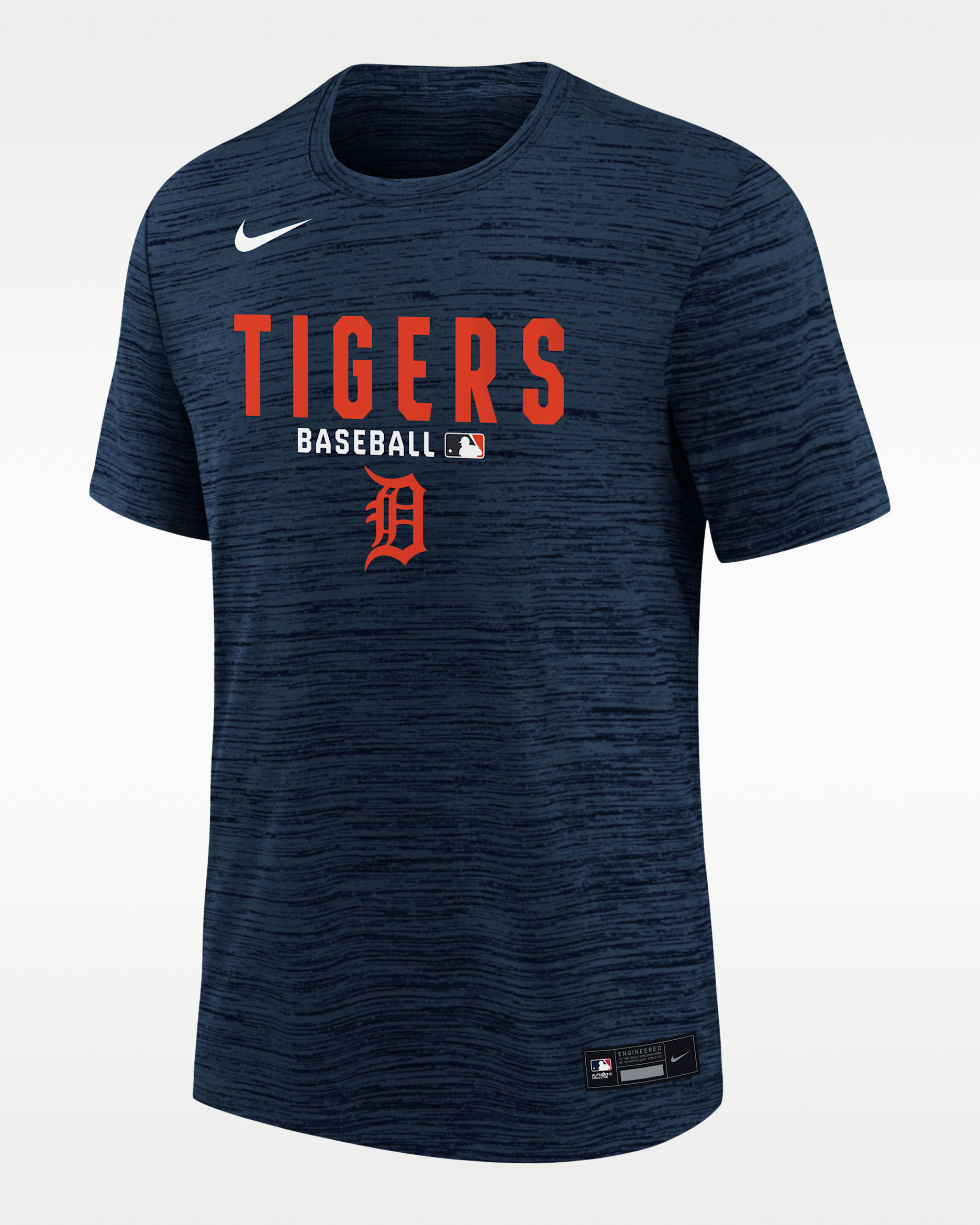 Detroit Tigers Authentic Collection Velocity T-Shirt Big Kids' Nike Dri-FIT MLB T-Shirt - College Navy