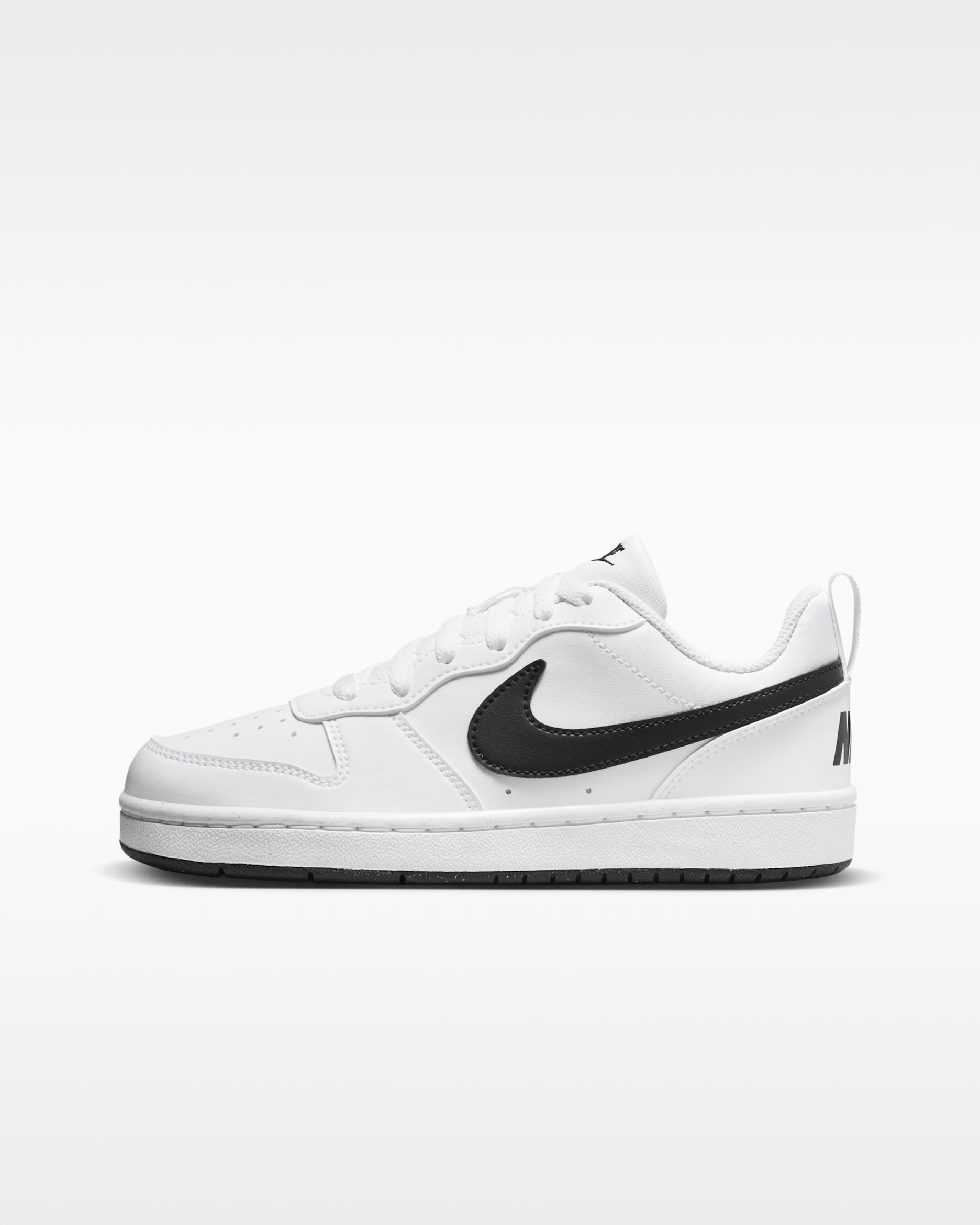 Tenis para niños grandes Nike Court Borough Low Recraft - Blanco/Negro
