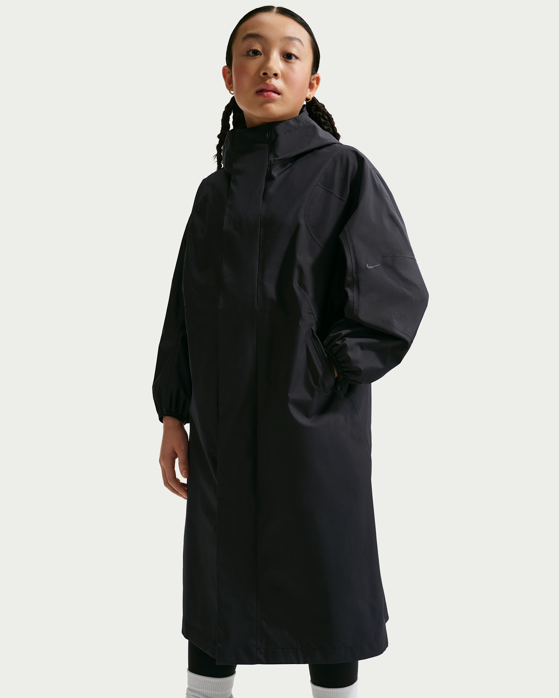 Nike MAVN ADV Regenjacke mit Storm-FIT-Technologie für Mädchen - Schwarz/Schwarz