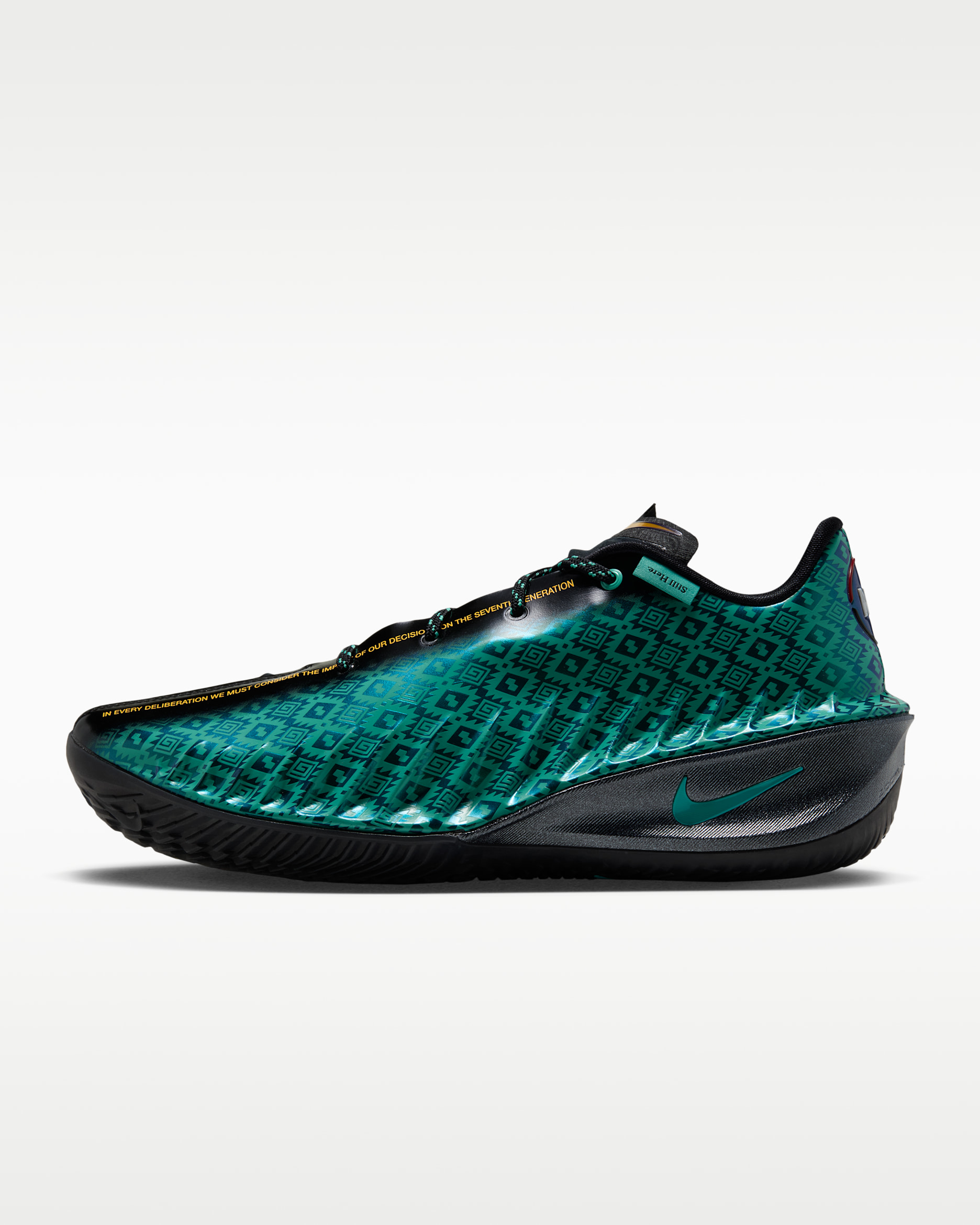 Nike G.T. Cut 4 "N7" Basketball Shoes - Oasis Teal/Anthracite/Laser Orange/Black