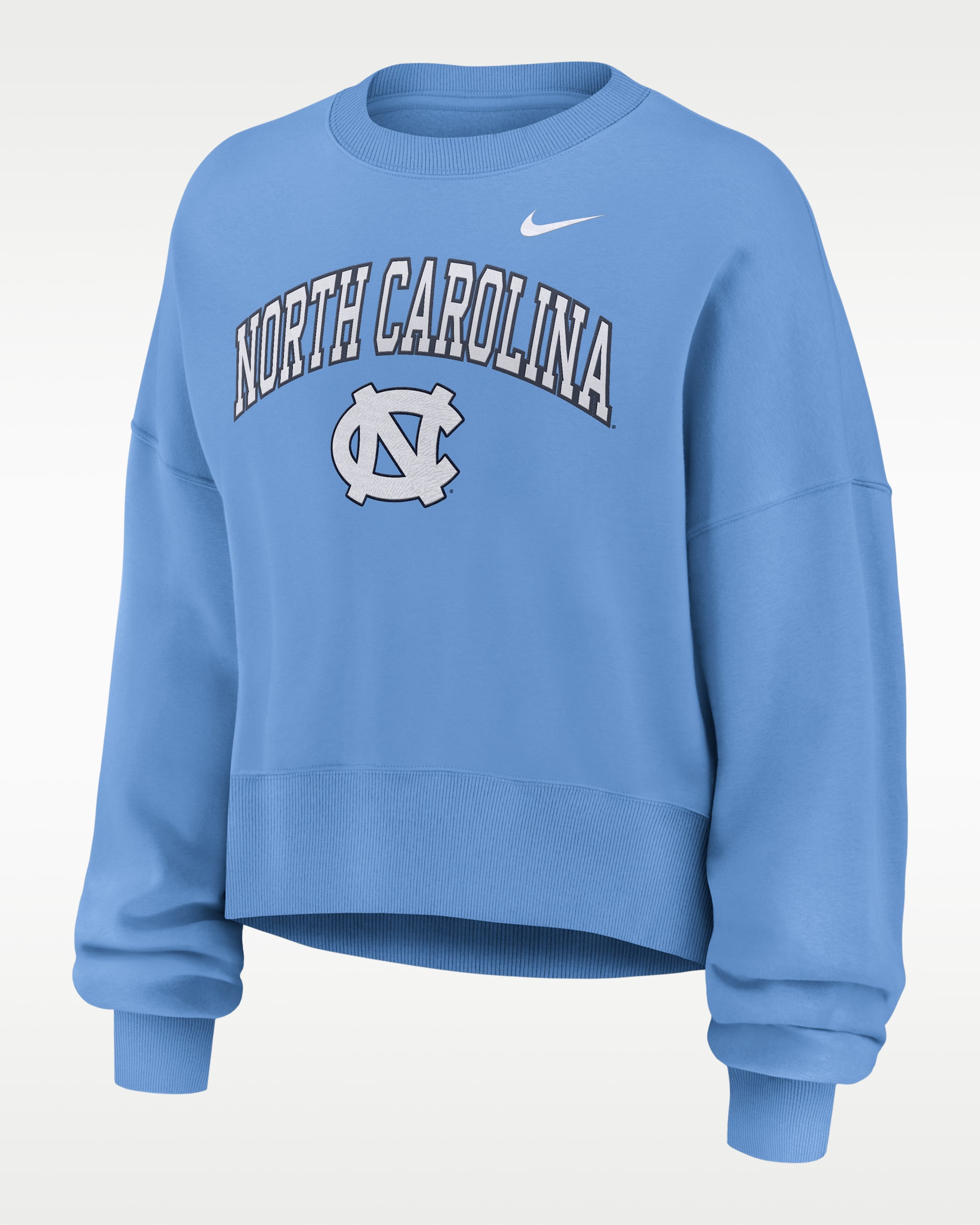North Carolina Phoenix Arch Women's Nike College Pullover Crew - Light Blue