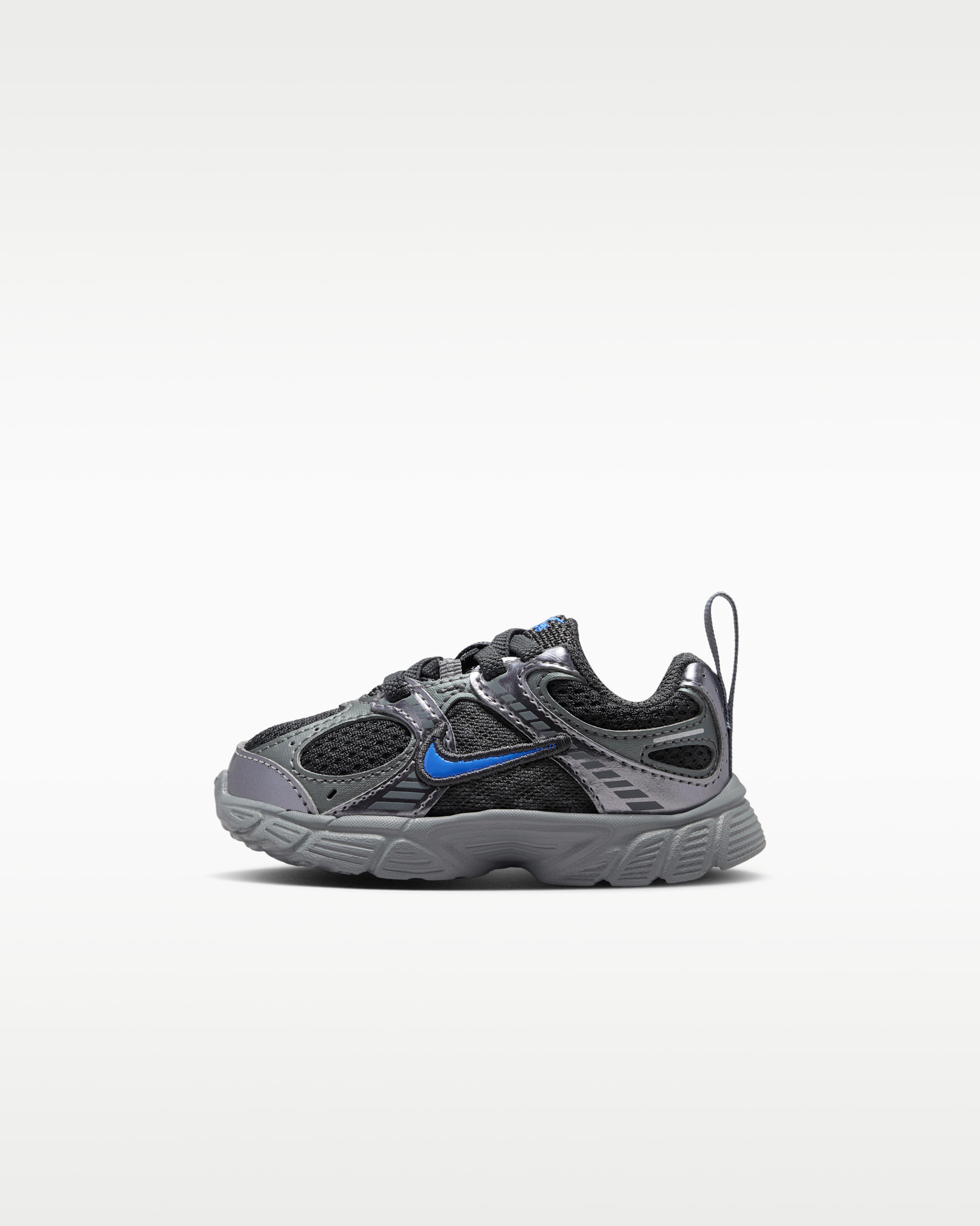 Tenis para bebé e infantil Nike V5 RNR - Antracita/Gris azulado metálico/Gris humo/Azul cristal