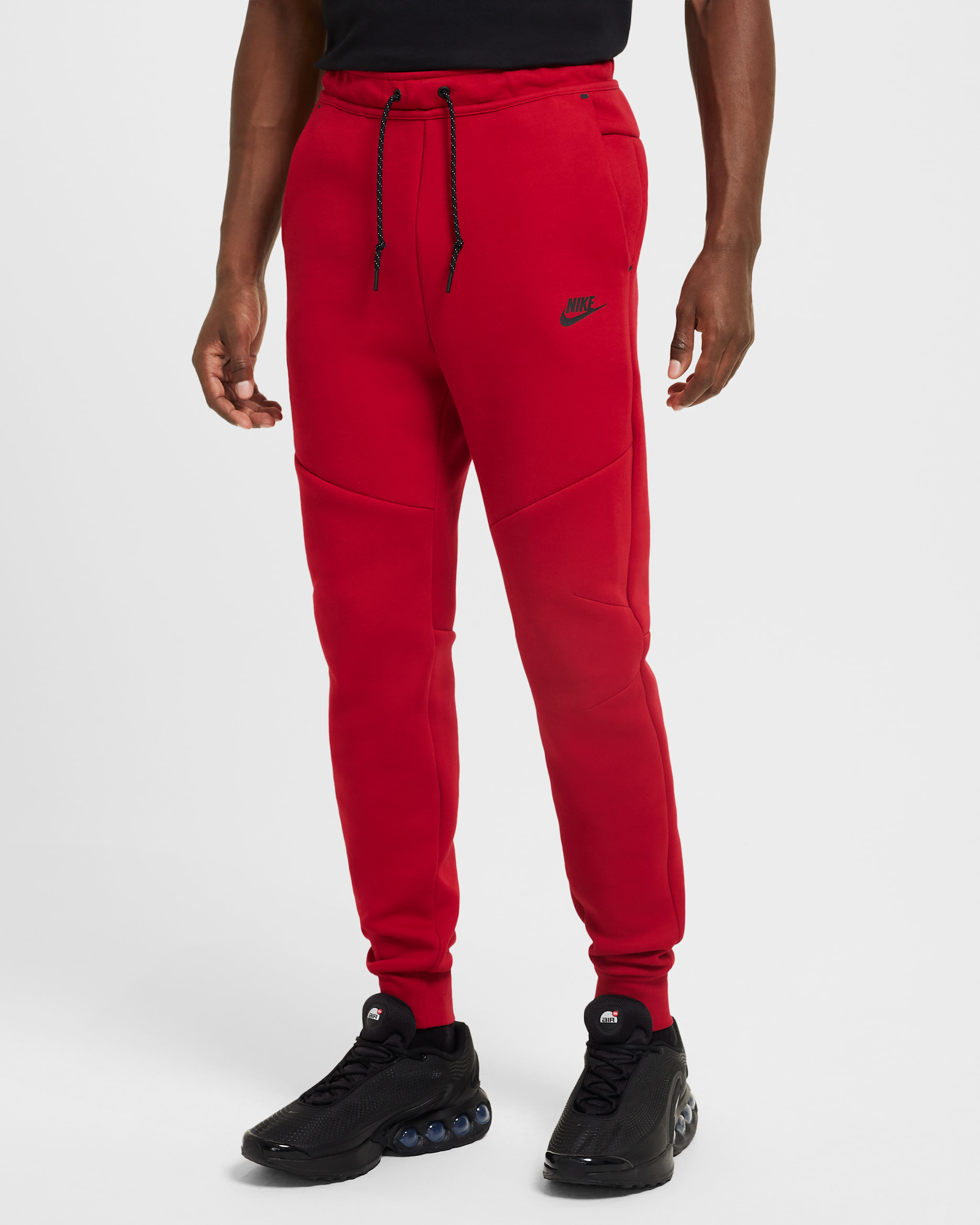 Joggers de tejido Fleece para hombre Nike Tech - Rojo gimnasio/Negro