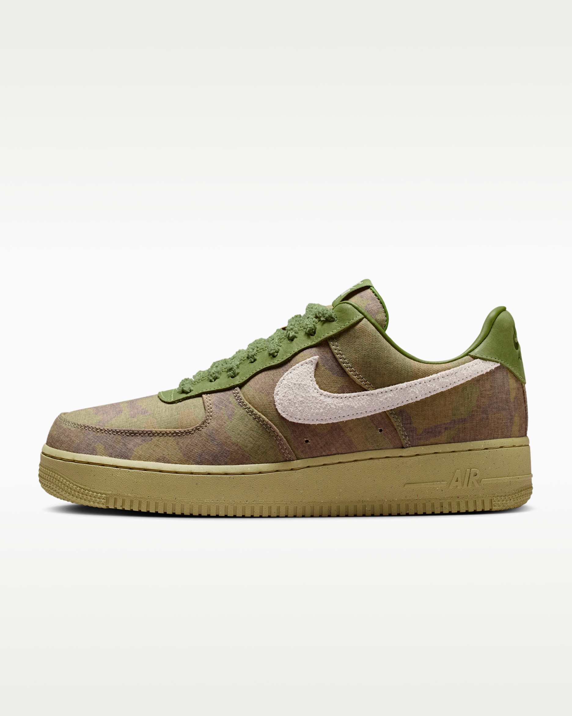 Air Force 1 Low Men's Shoes - Asparagus/Aluminum/Phantom/Wheat Grass