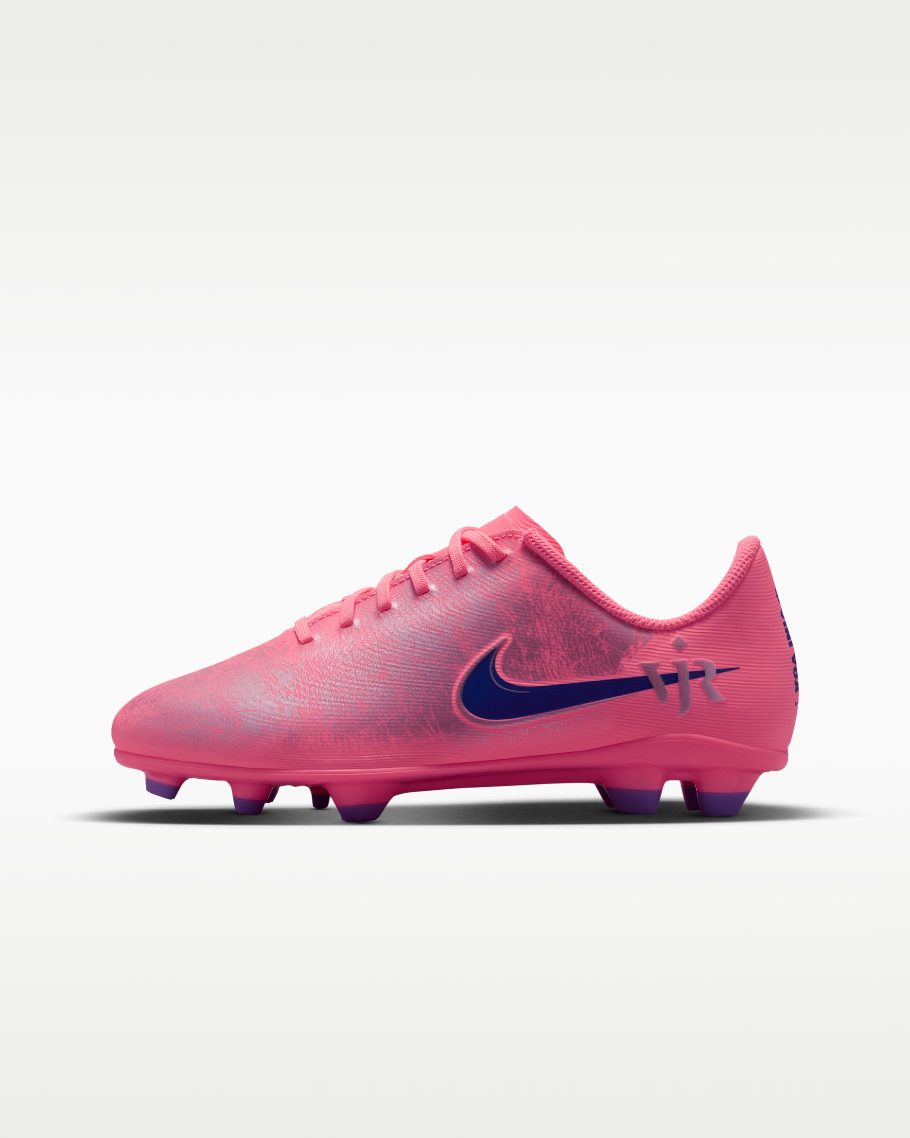 Nike Jr. Mercurial Vapor 16 Club "Vini Jr." Big Kids' Multi-Ground Low-Top Soccer Cleats - Sunset Pulse/Old Royal