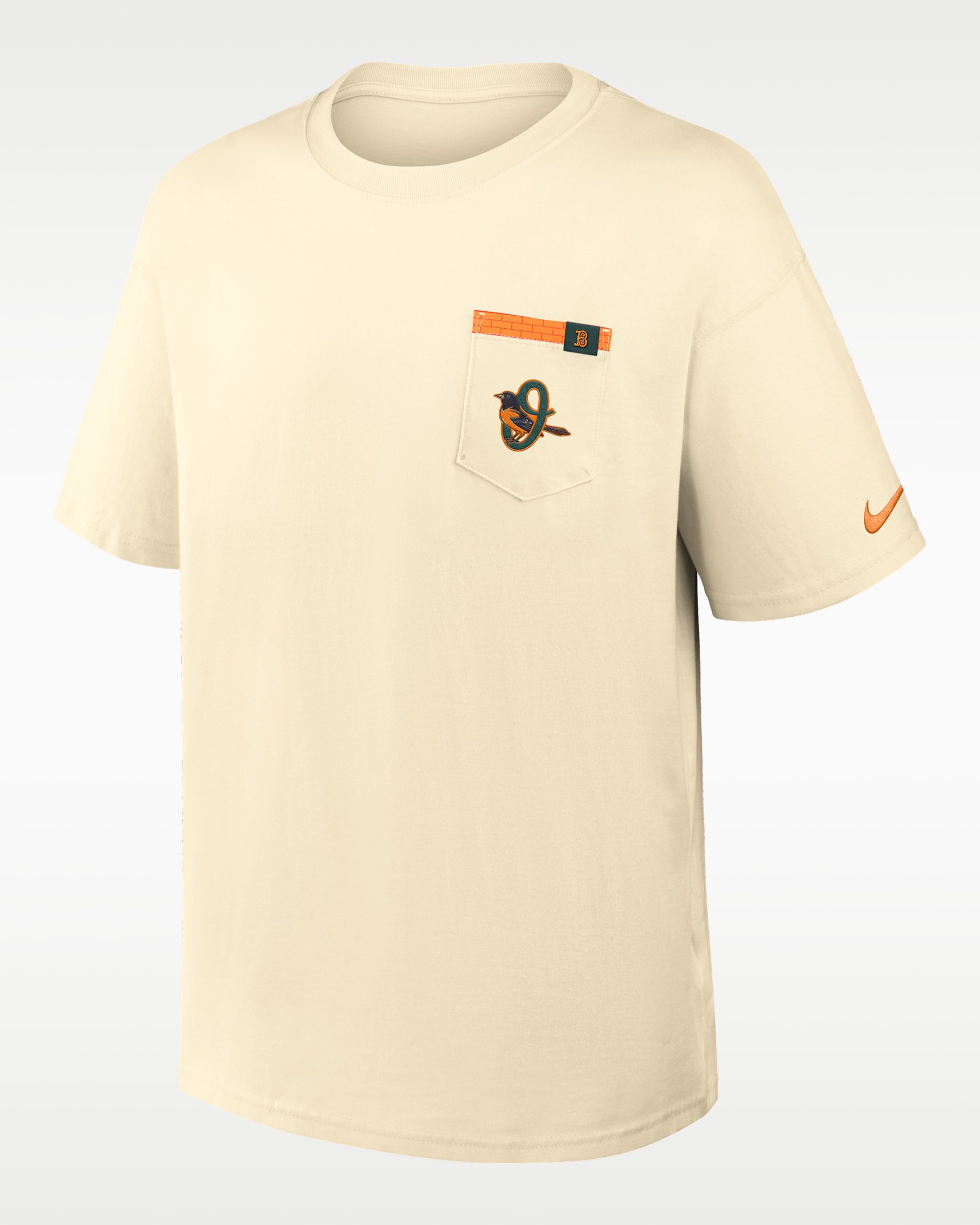 Baltimore Orioles City Connect 2-Hit Max90 Pocket Men's Nike MLB T-Shirt - Cream