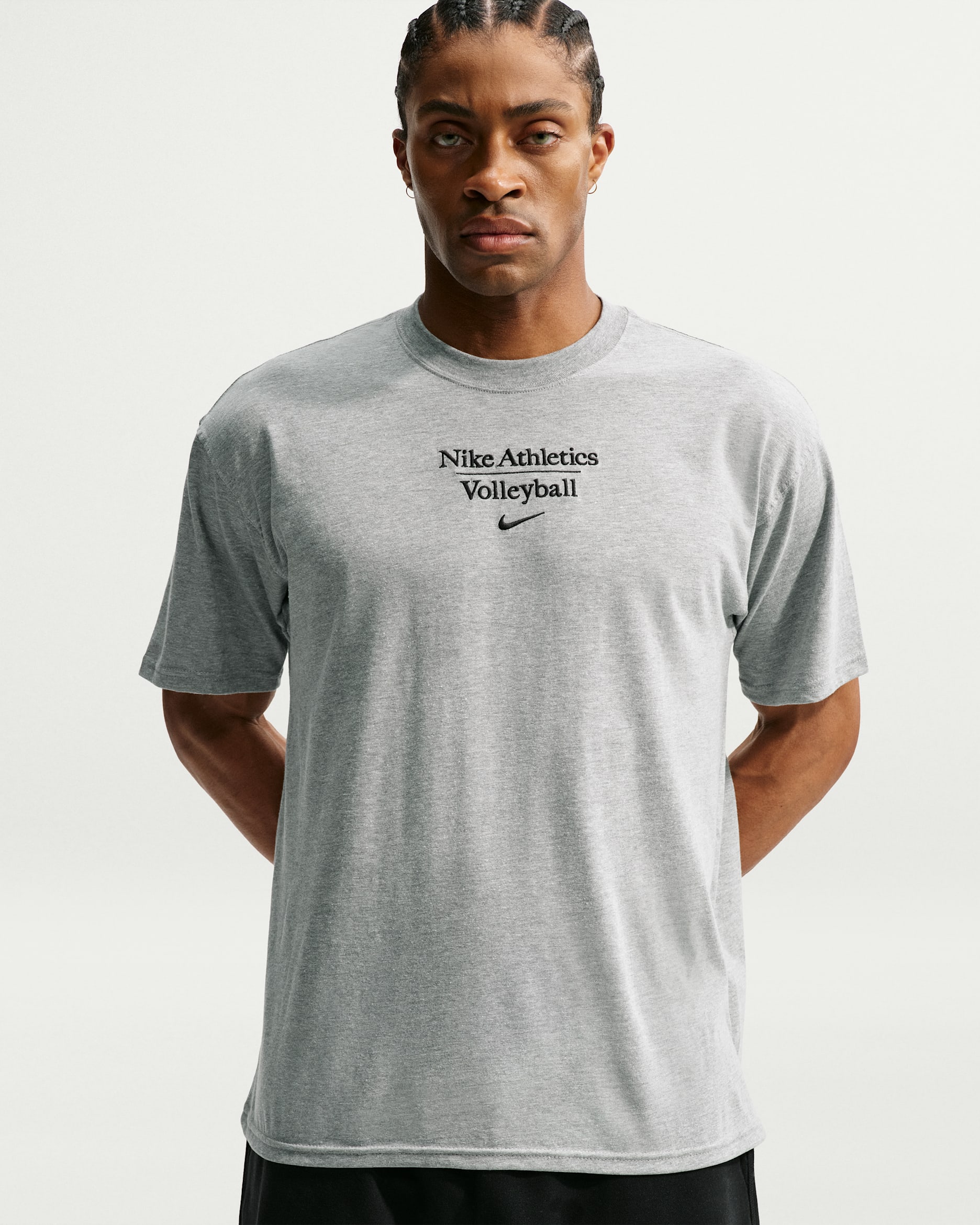 Nike Volleyball Men's Max90 T-Shirt - Dark Grey Heather