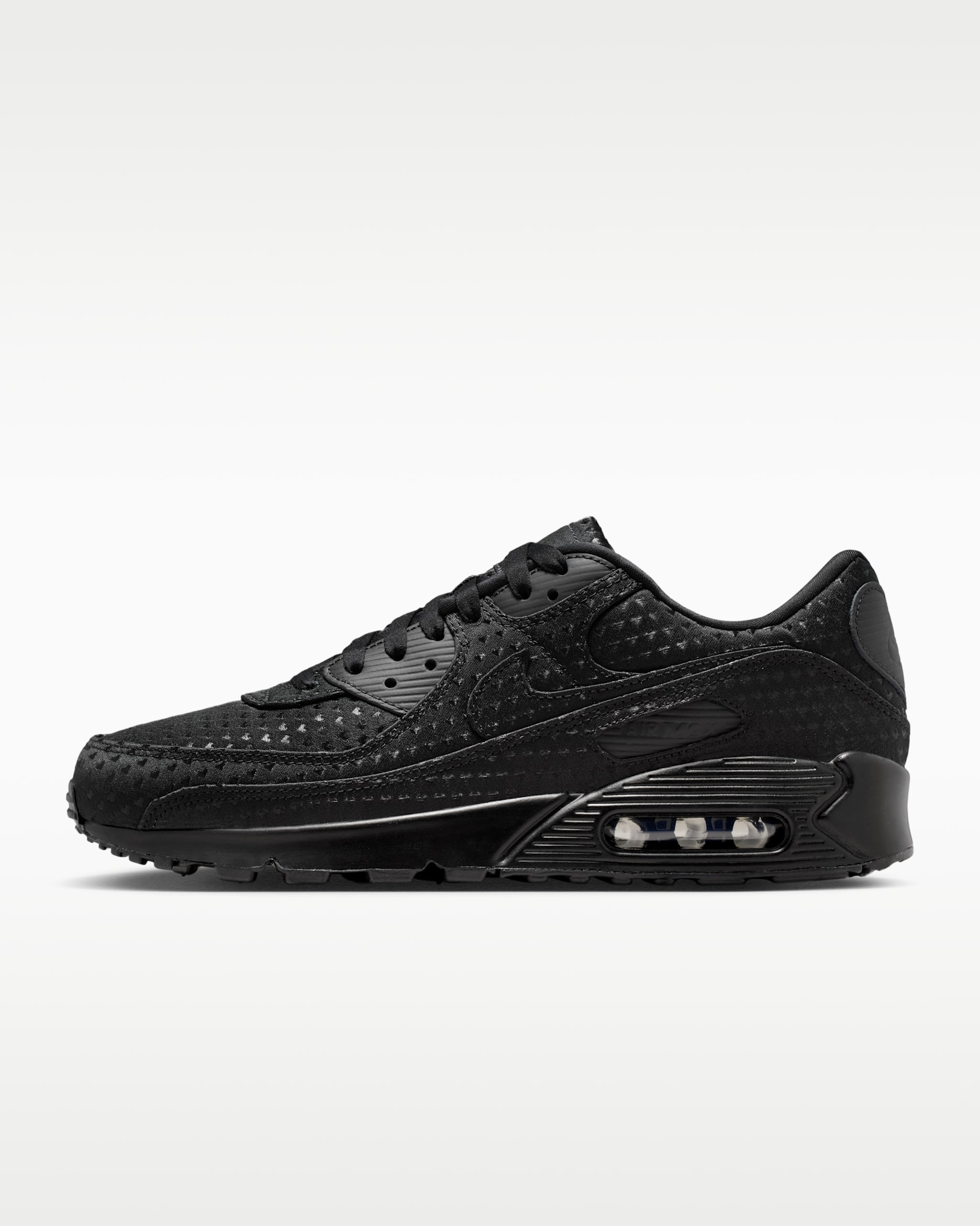 Nike Air Max 90 Premium "Valentine’s Day" Men's Shoes - Black/University Red/Black