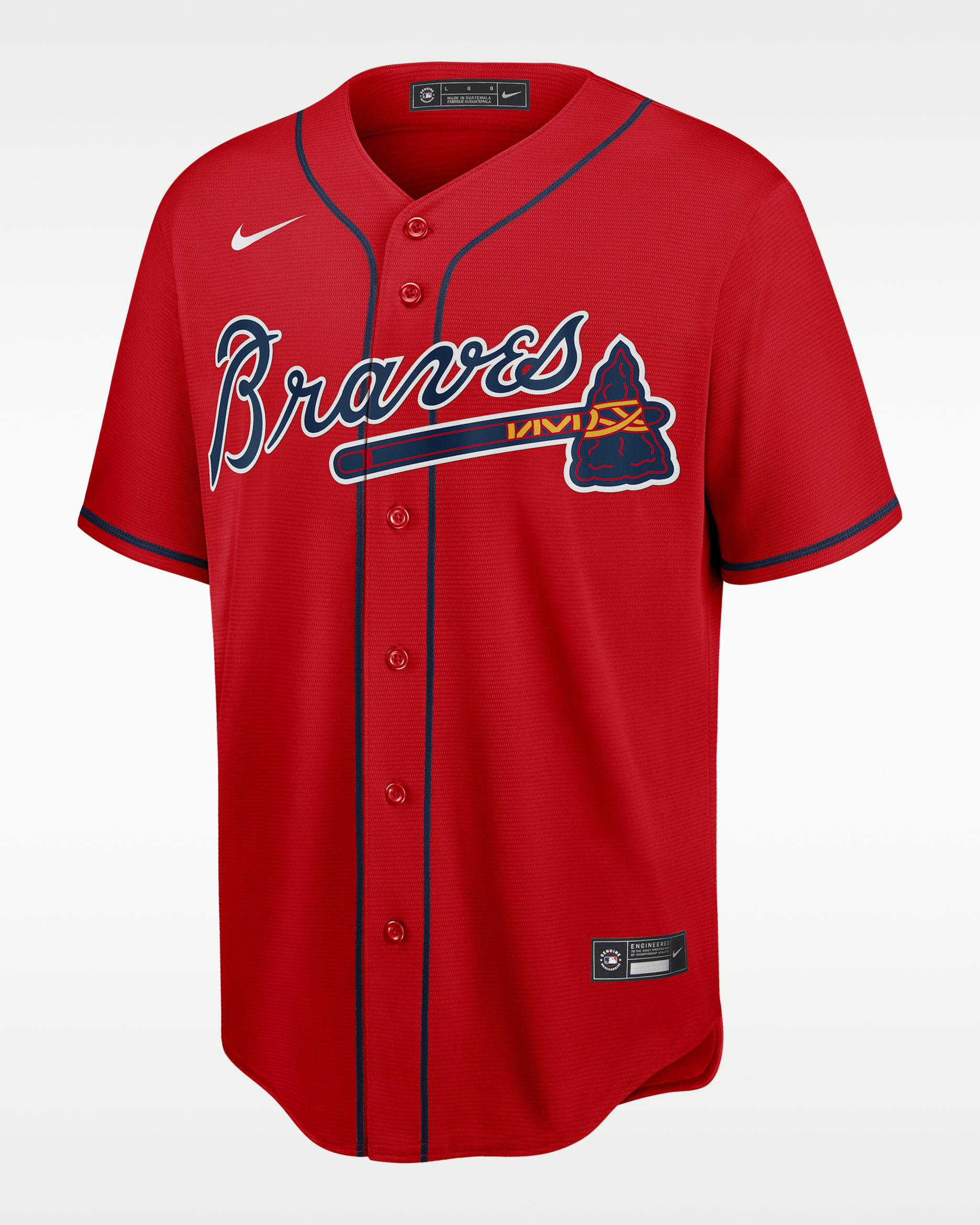MLB Atlanta Braves Men's Replica Baseball Jersey - Sport Red