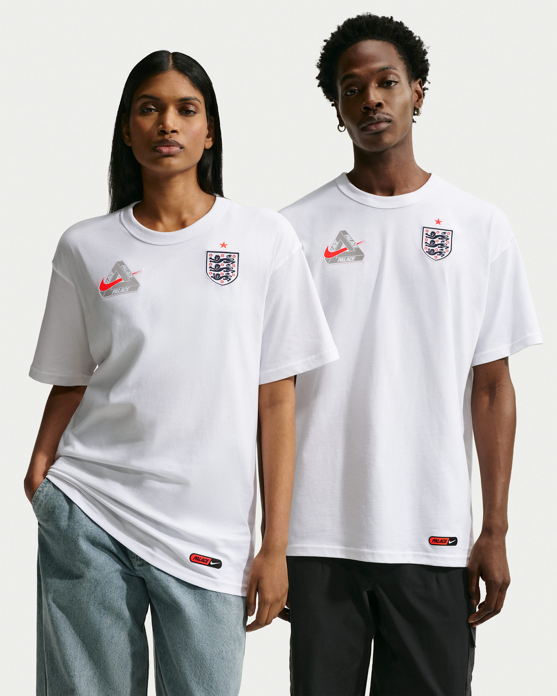 Playera para hombre England x Palace - Blanco