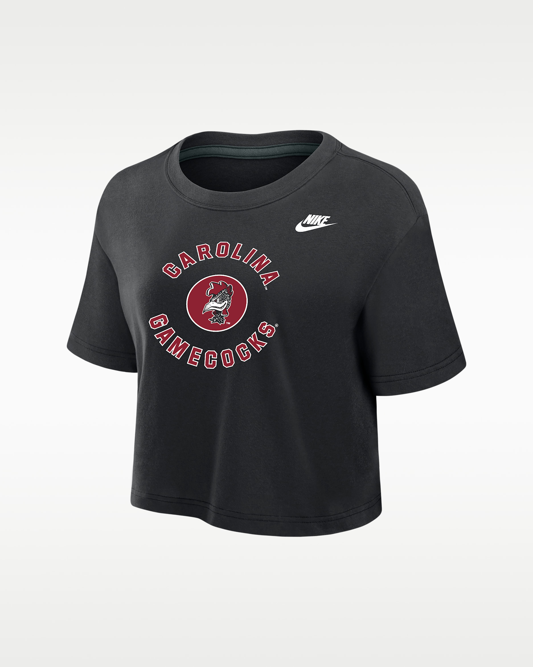 South Carolina Gamecocks Women's Nike Dri-FIT Cropped T-Shirt - Black