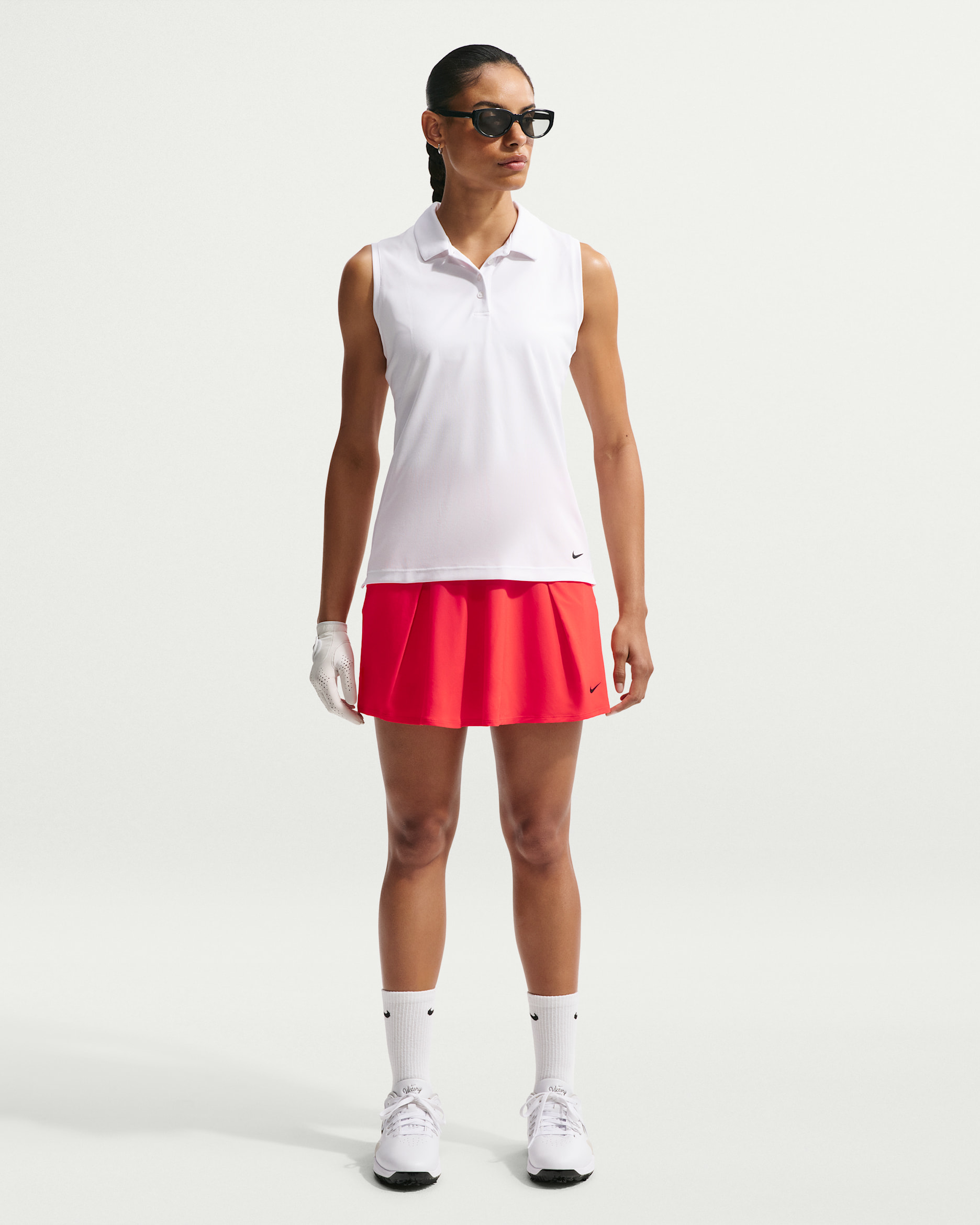 Nike Golf Club Women's Dri-FIT Flouncy Golf Skirt - Light Crimson/Black