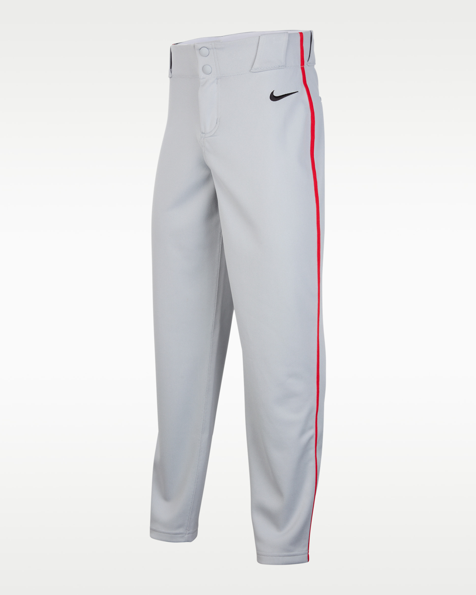Nike Vapor Select 2 Big Kids' Piped Baseball Pants - Wolf Grey/University Red/Black