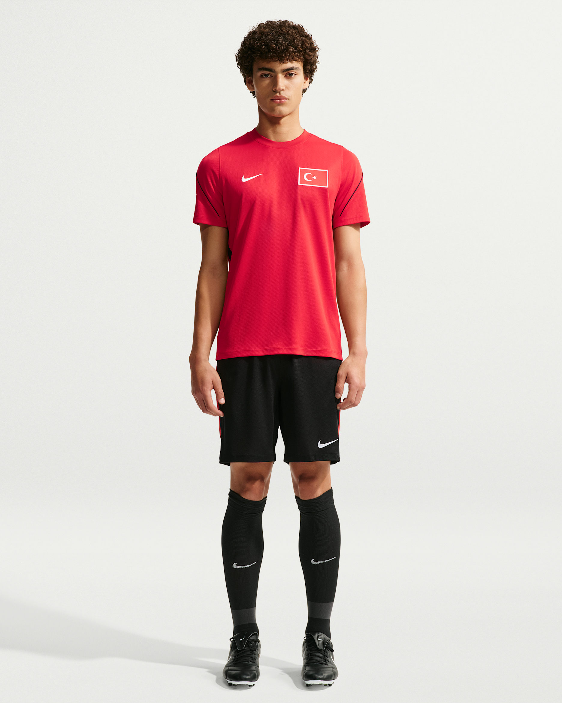 Turkije 2026 Strike shorts Nike Dri-FIT voetbalshorts voor heren - Zwart/Sport Red/Wit