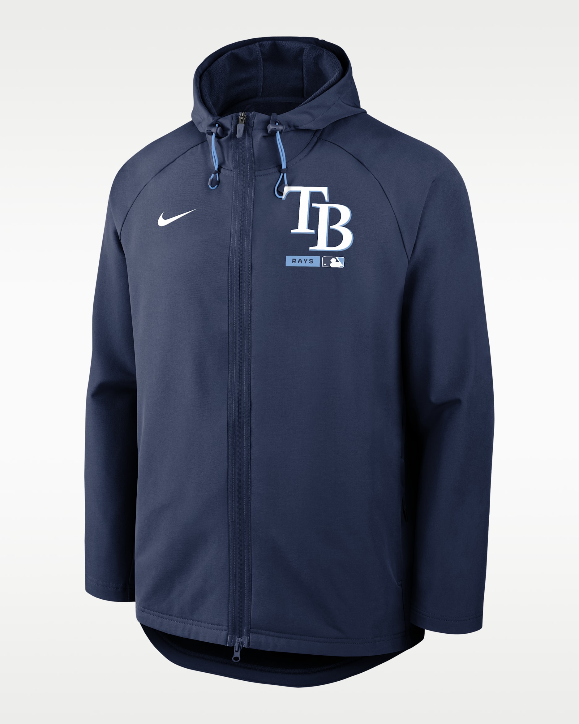 Tampa Bay Rays Authentic Collection Men's Nike Therma-FIT MLB Full-Zip Hooded Jacket - Navy