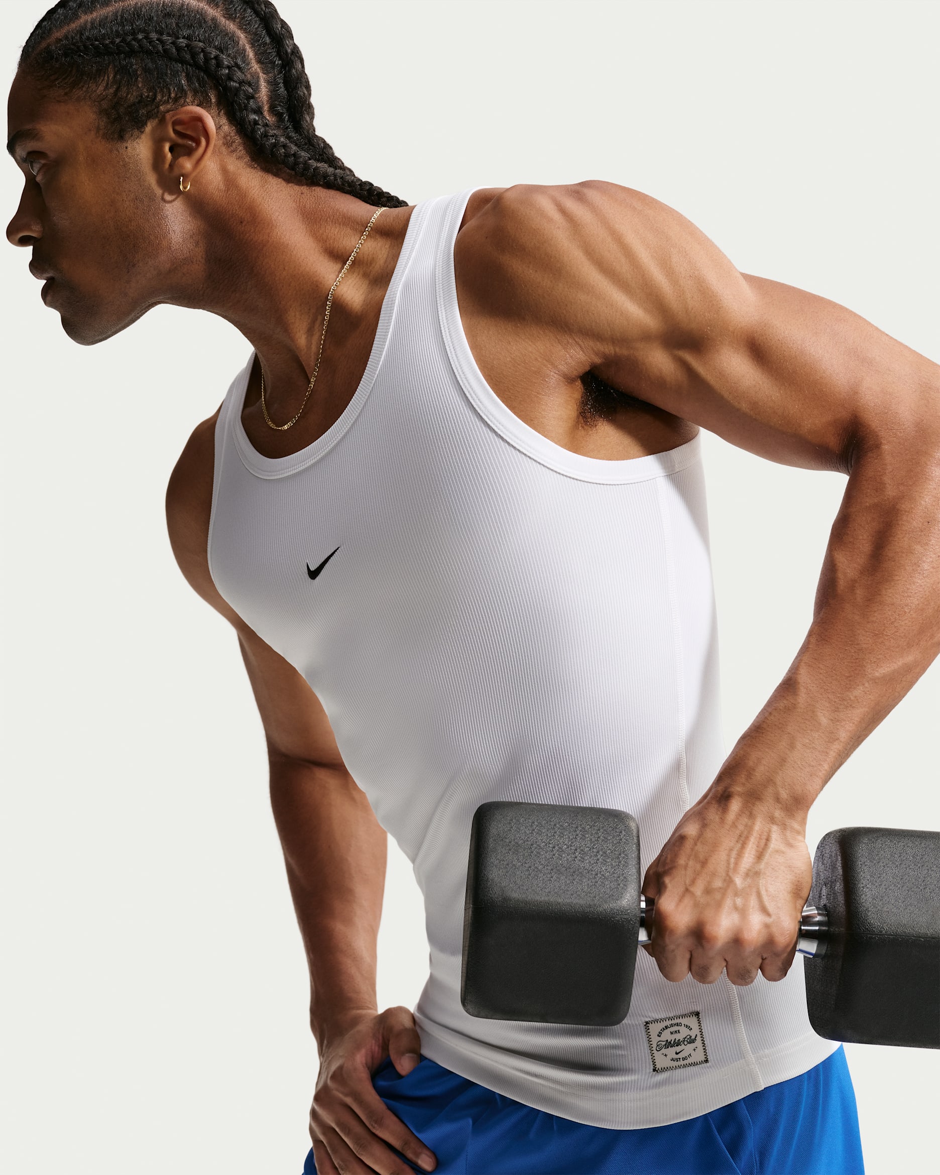 Nike Men's N.A.C. Training Tank Top - White/Black