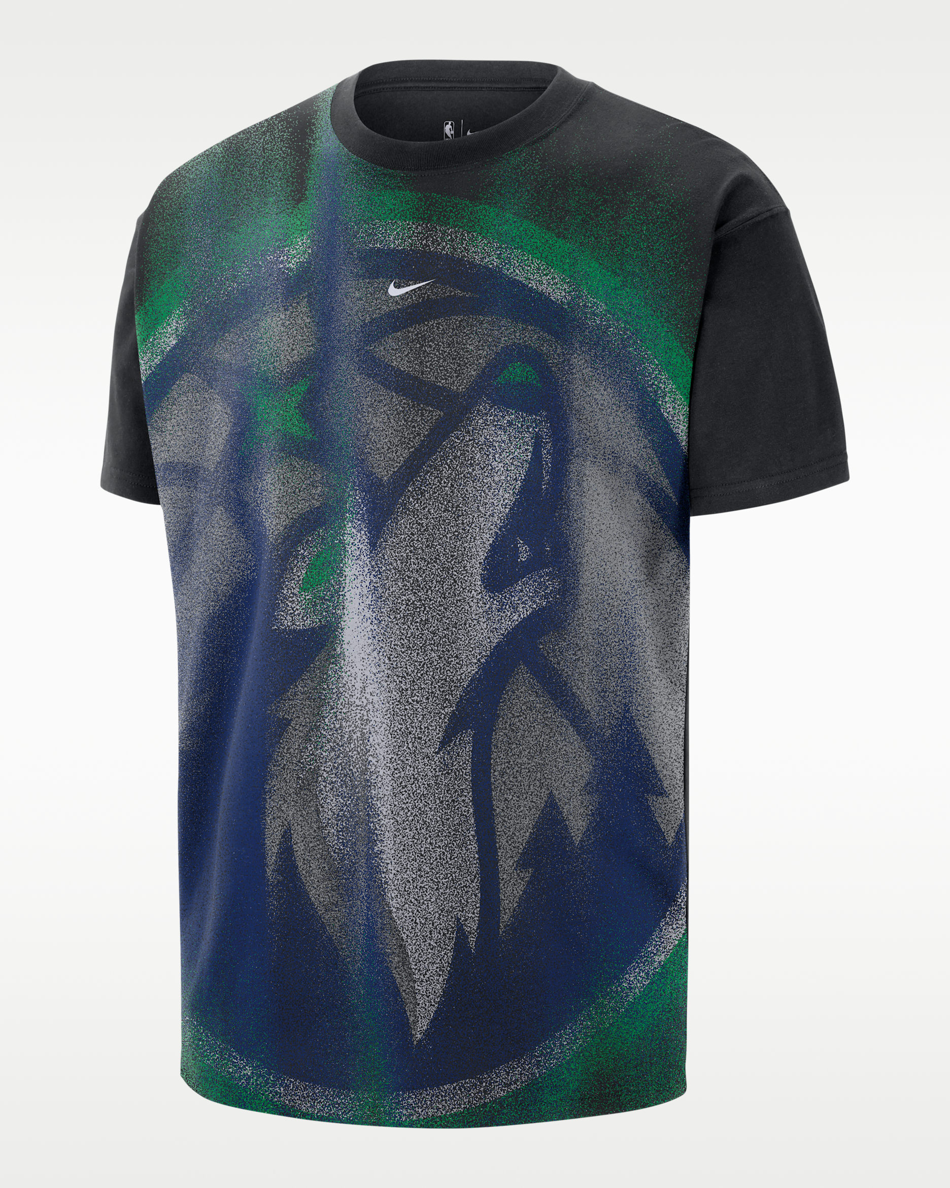 T-shirt de basket Minnesota Timberwolves pour homme - Noir
