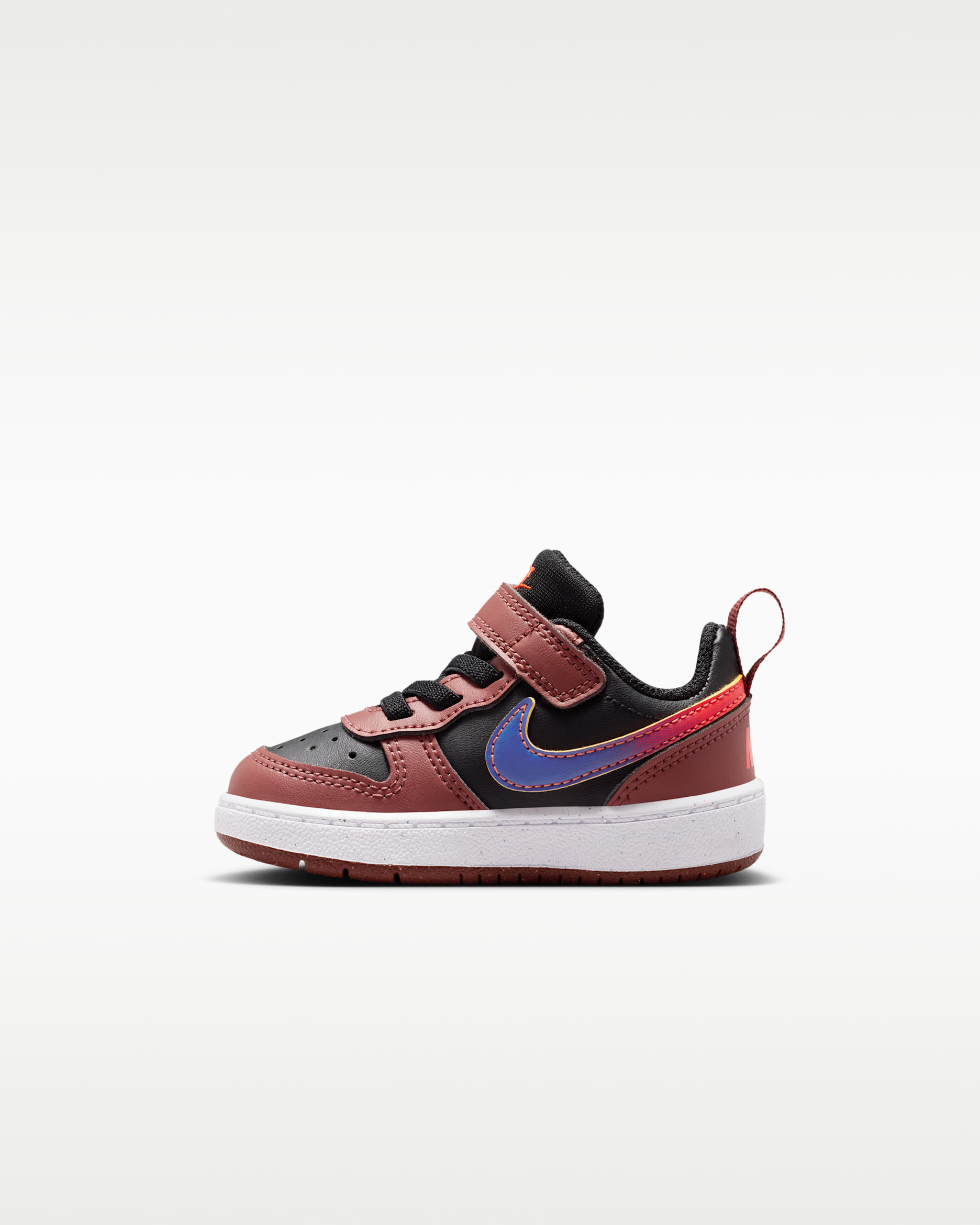 Nike Court Borough Low Recraft Baby/Toddler (Boys') Shoes - Black/Red Sepia/Team Orange/Deep Night