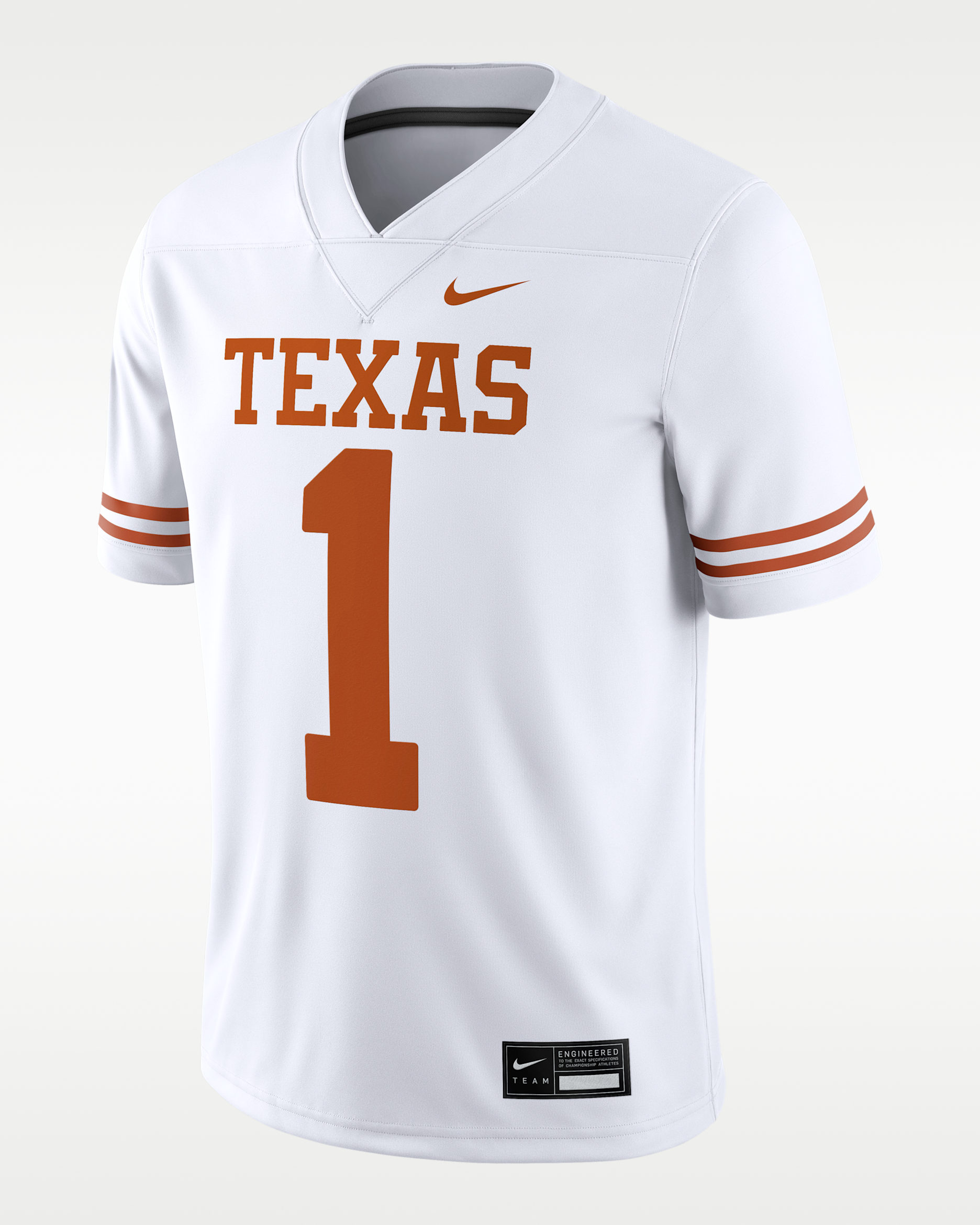 Texas Longhorns Men's Nike Dri-FIT College Game Jersey - White
