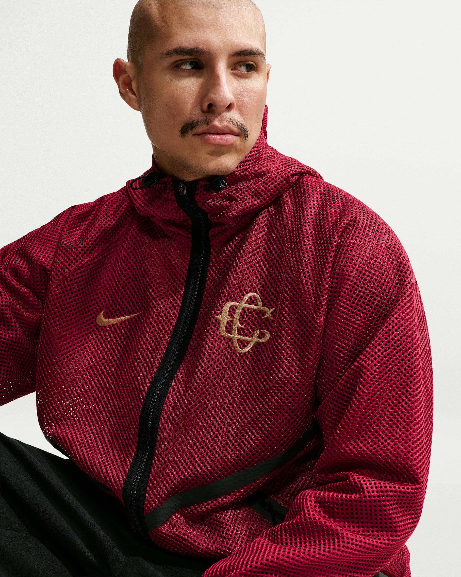C.D. Guadalajara Third Men's Nike Soccer Anthem Jacket - Team Red/Black/Truly Gold