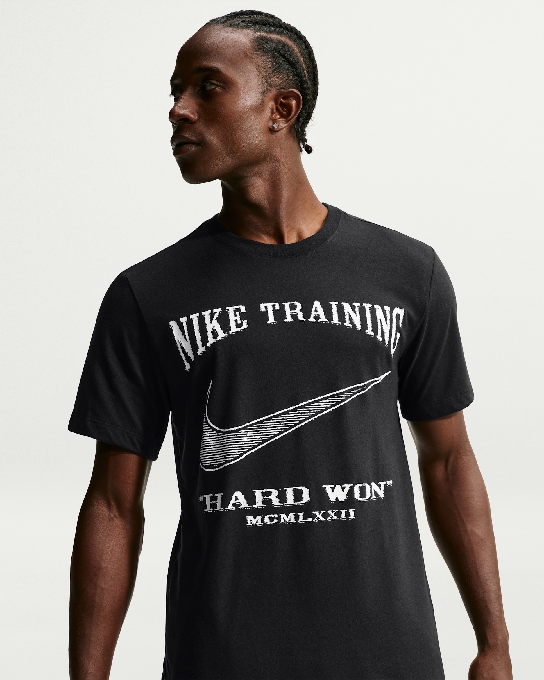 Nike Men's Dri-FIT T-Shirt - Black/Cream II