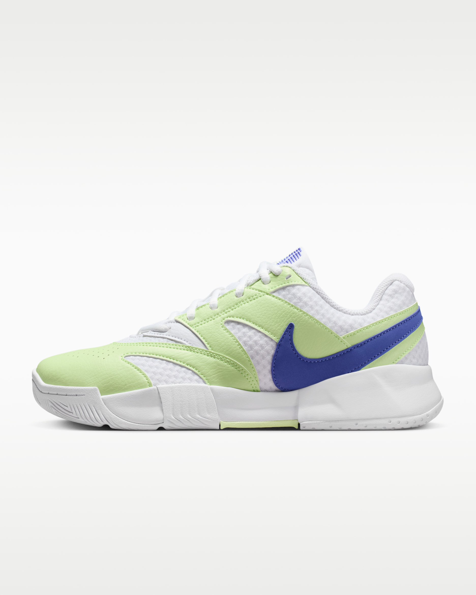 Tenis de tenis para mujer NikeCourt Lite 4 - Blanco/Lima líquida claro/Zafiro