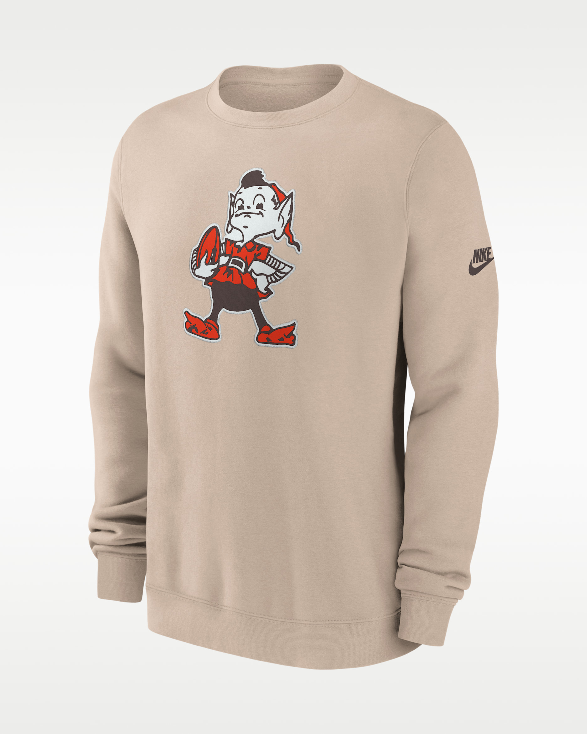 Sudadera de cuello redondo sin cierre Nike de la NFL para hombre Cleveland Browns Rewind Club - Arena