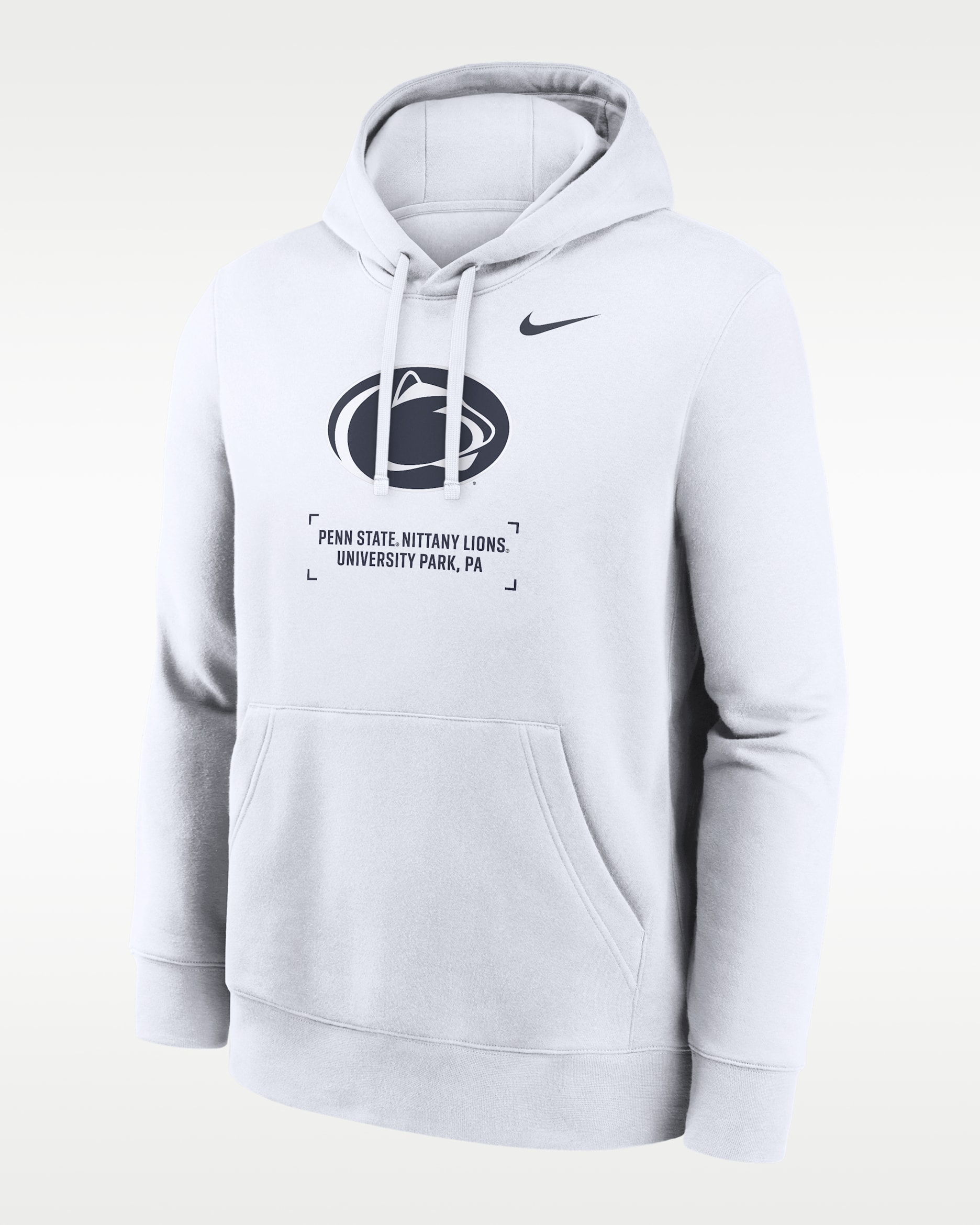 Sudadera con gorro sin cierre universitaria Nike para hombre Penn State Club Basketball 2-Hit - Blanco