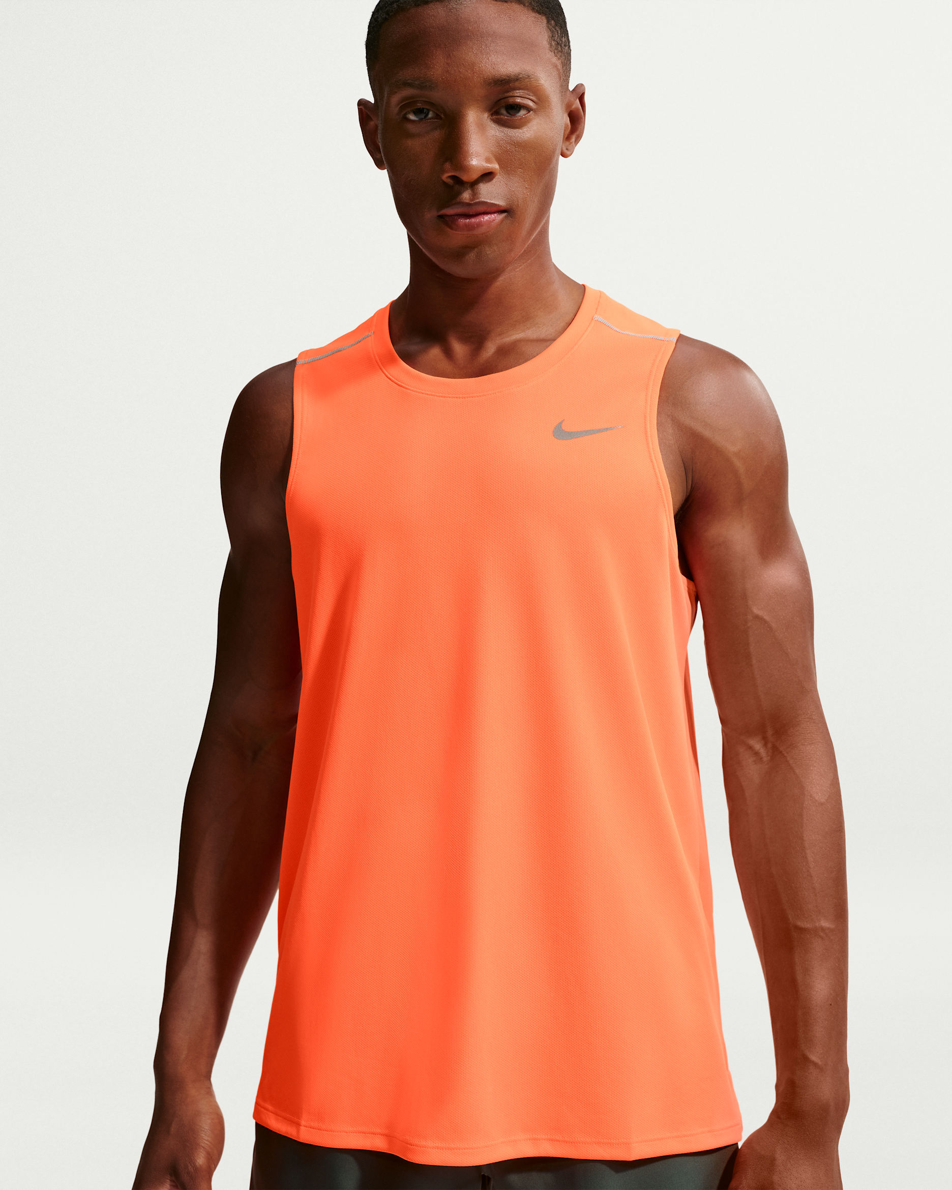 Nike Miler Men's Dri-FIT Running Tank Top - Total Orange
