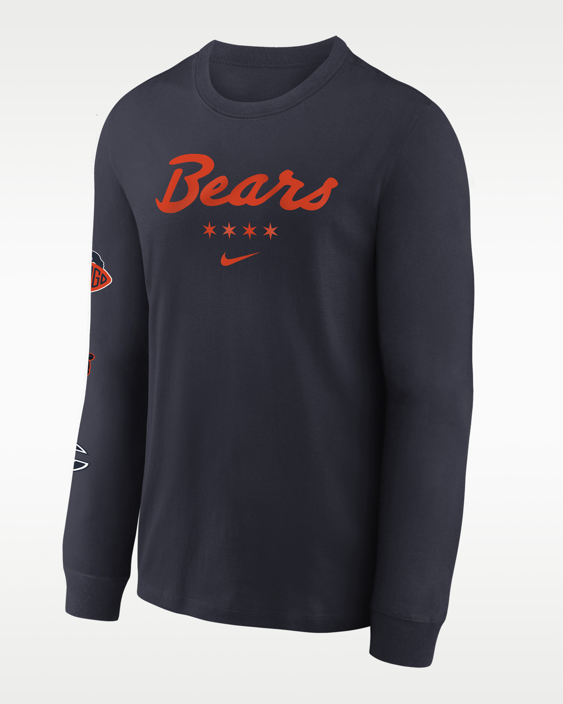 Chicago Bears Rivalries Collection Max90 Big Kids' Nike NFL Long-Sleeve T-Shirt - Navy
