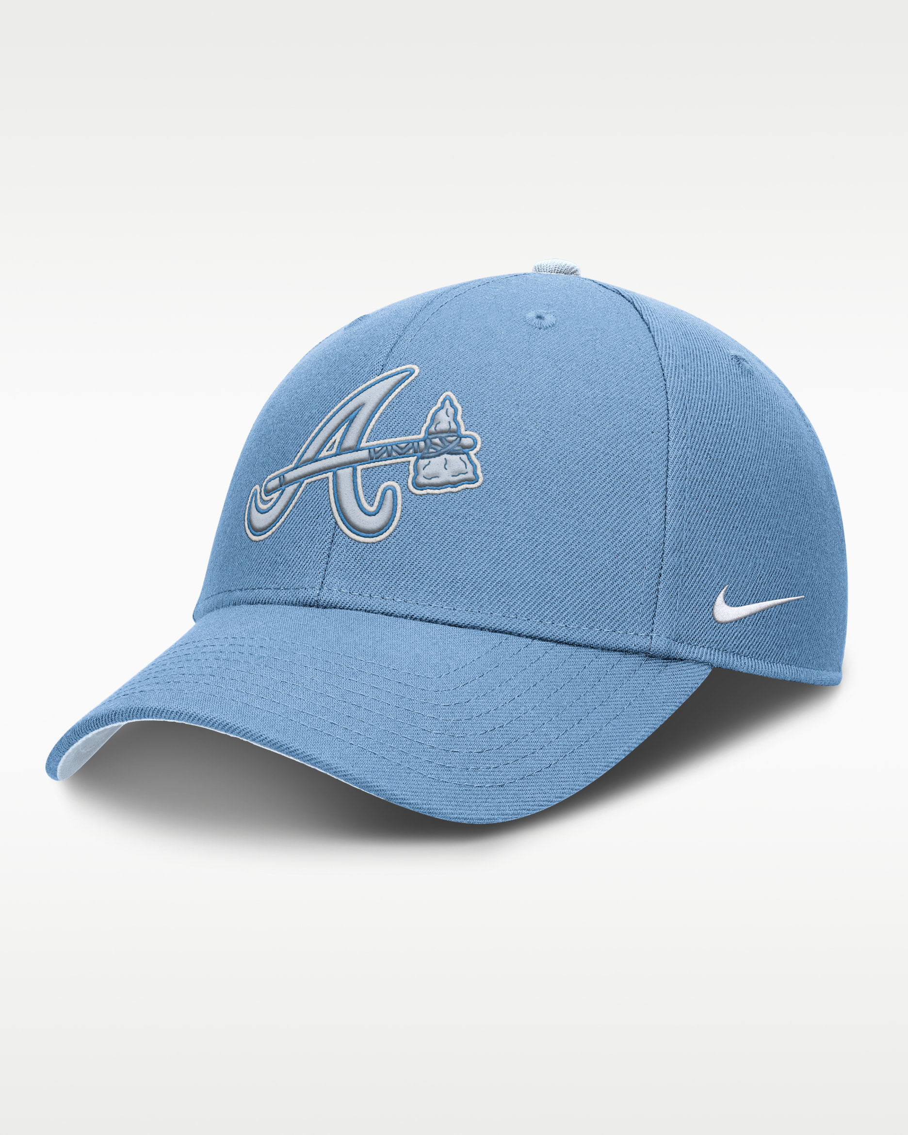 Atlanta Braves Rise Men's Nike Dri-FIT MLB Adjustable Hat - Light Blue