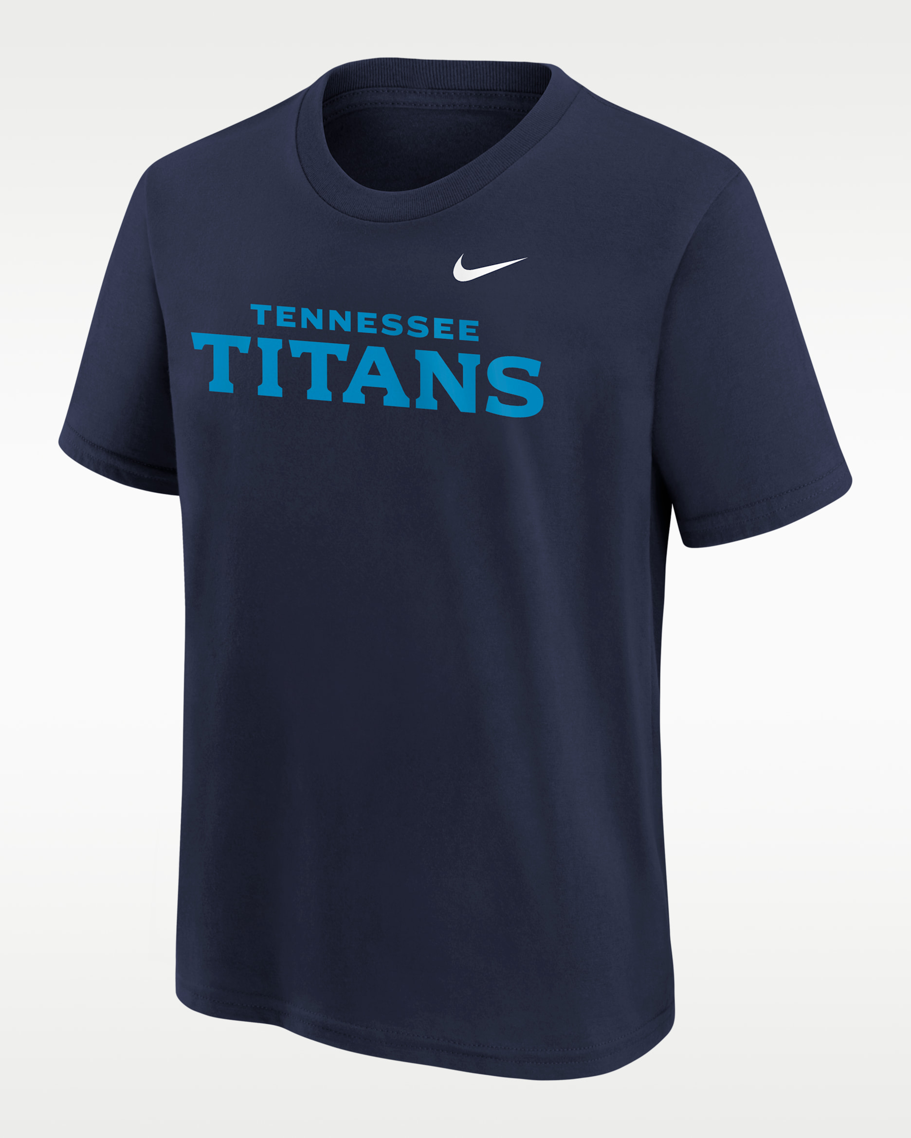 Playera Nike de la NFL para niños talla grande Tennessee Titans - Azul marino