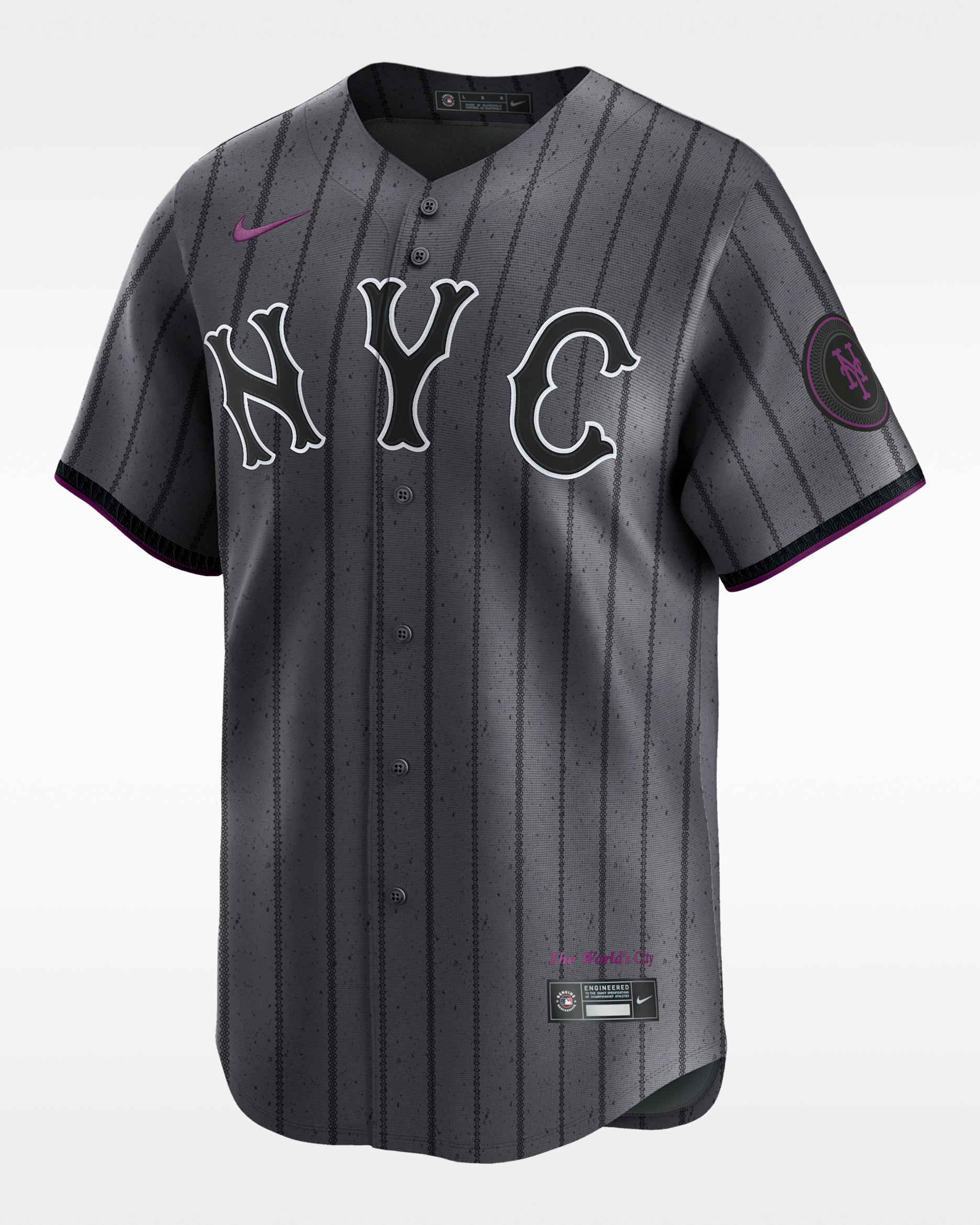 Jersey Nike de la MLB Limited para hombre New York Mets - Gris hierro