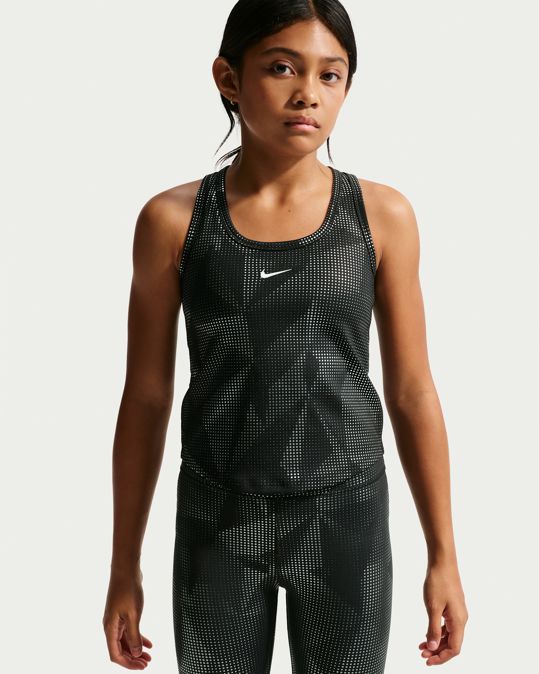 Nike One Big Kids' (Girls') Tank - Black
