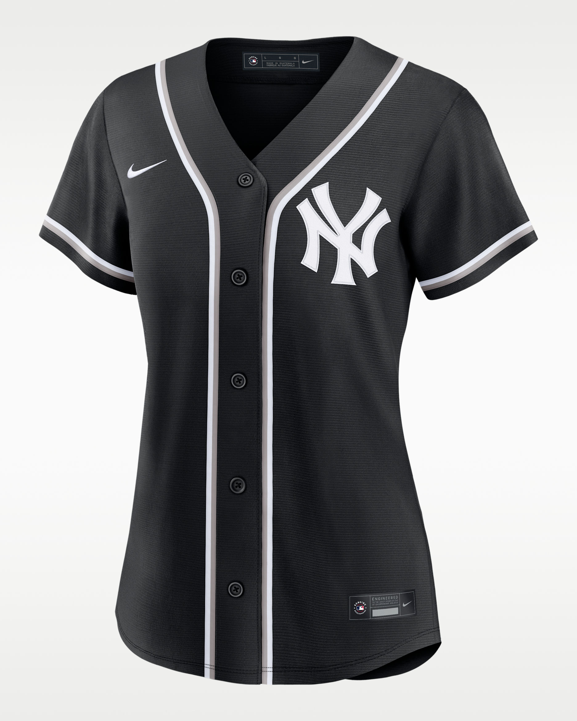 New York Yankees Women's Nike MLB Replica Fashion Jersey - Black/White