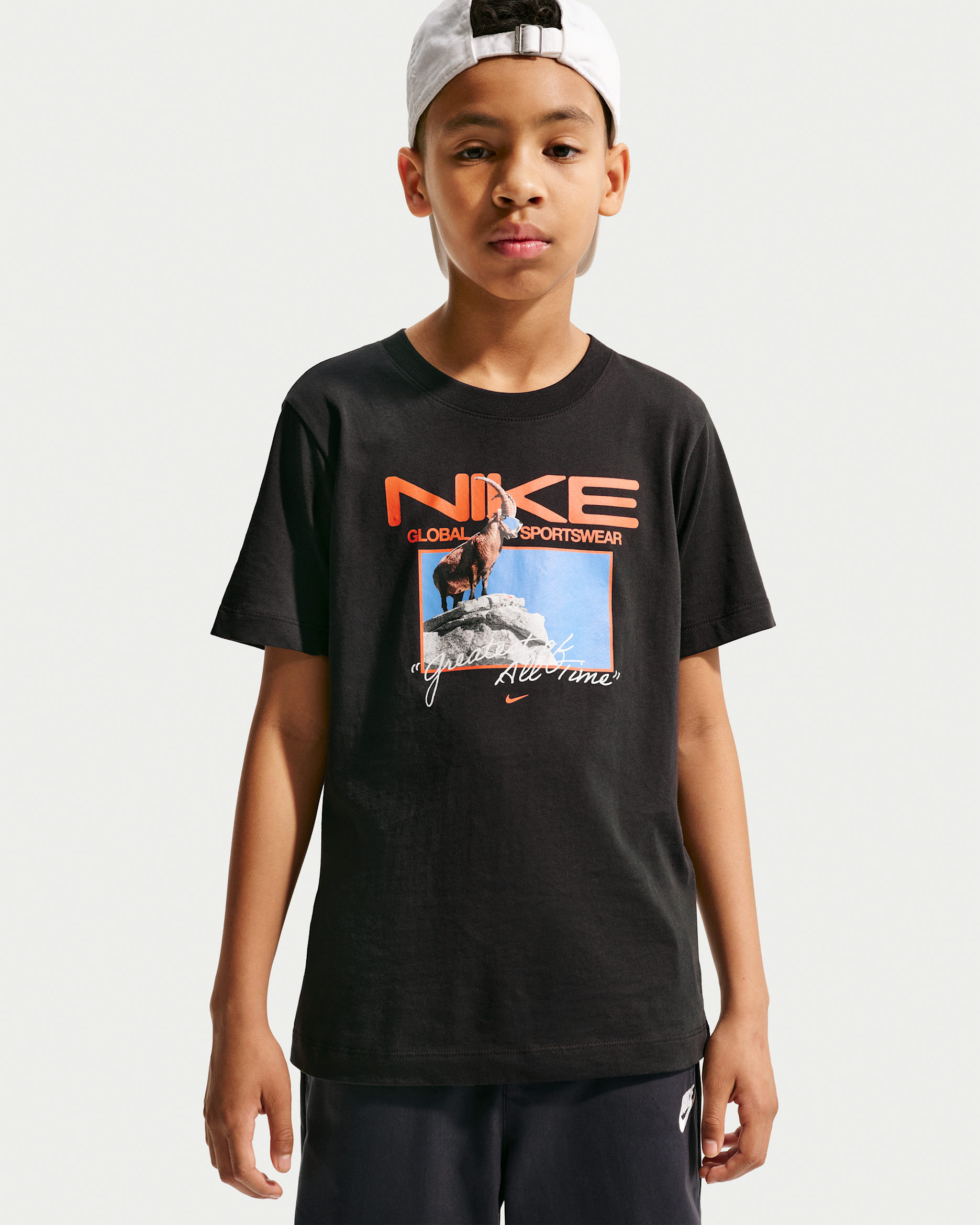 Nike Sportswear Big Kids' T-Shirt - Black