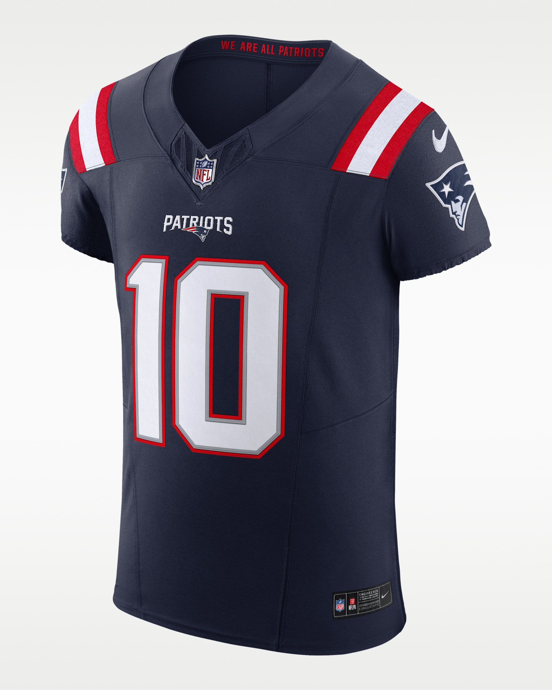 Drake Maye New England Patriots Men's Nike Dri-FIT NFL Elite Jersey - Navy