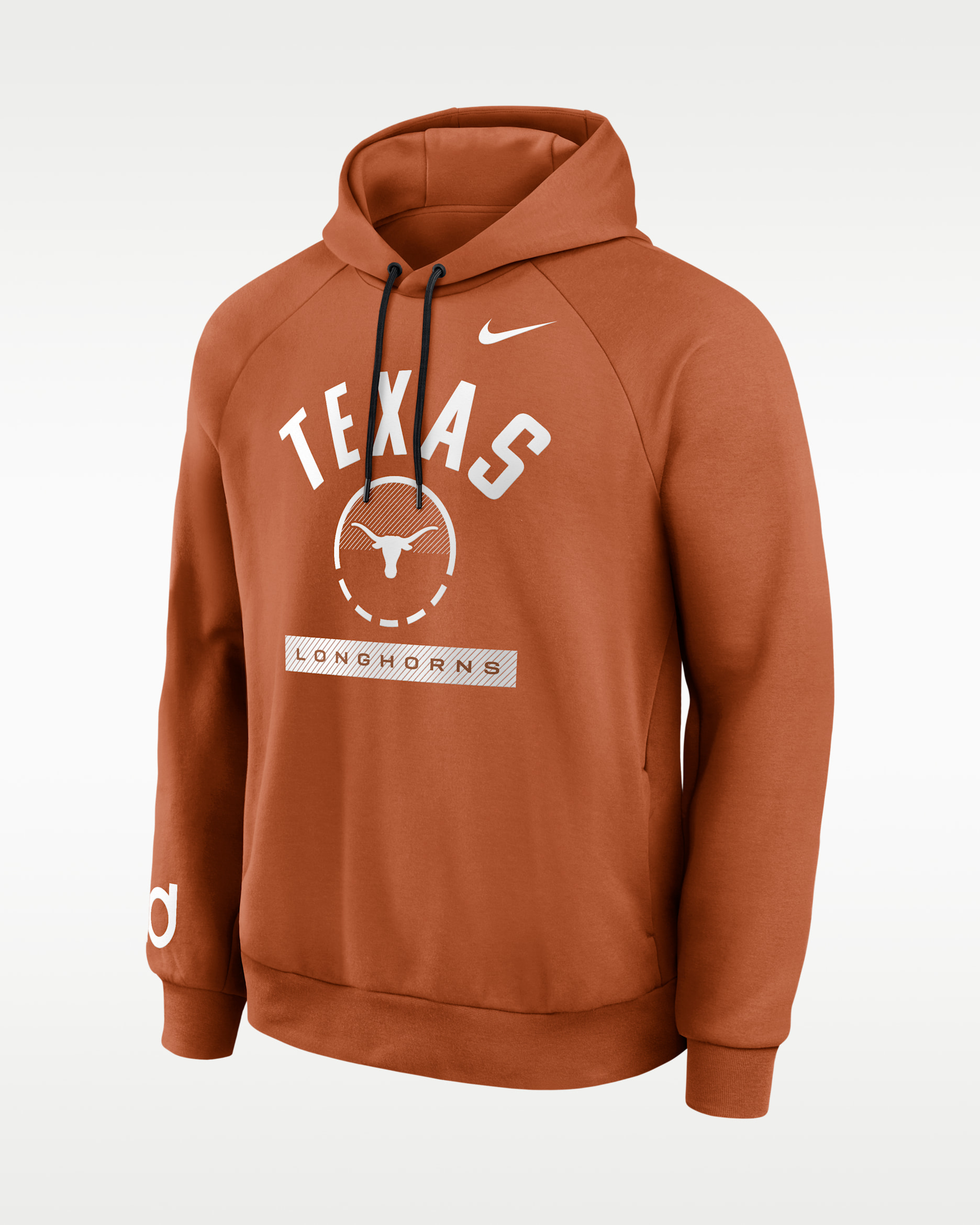 Texas Courtside Men's Nike Dri-FIT College Pullover Hoodie - Burnt Orange