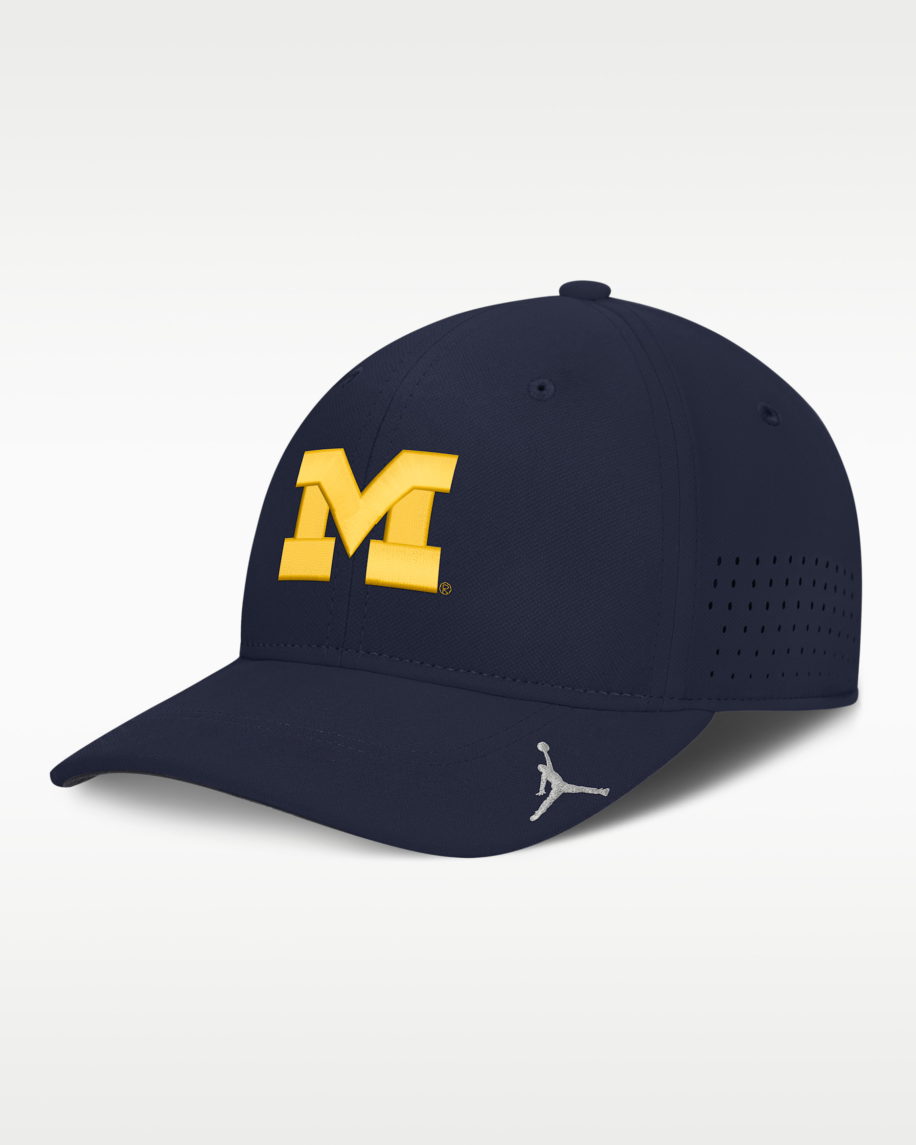 Michigan Sideline Practice Men's Jordan Brand Dri-FIT College Hat - Navy