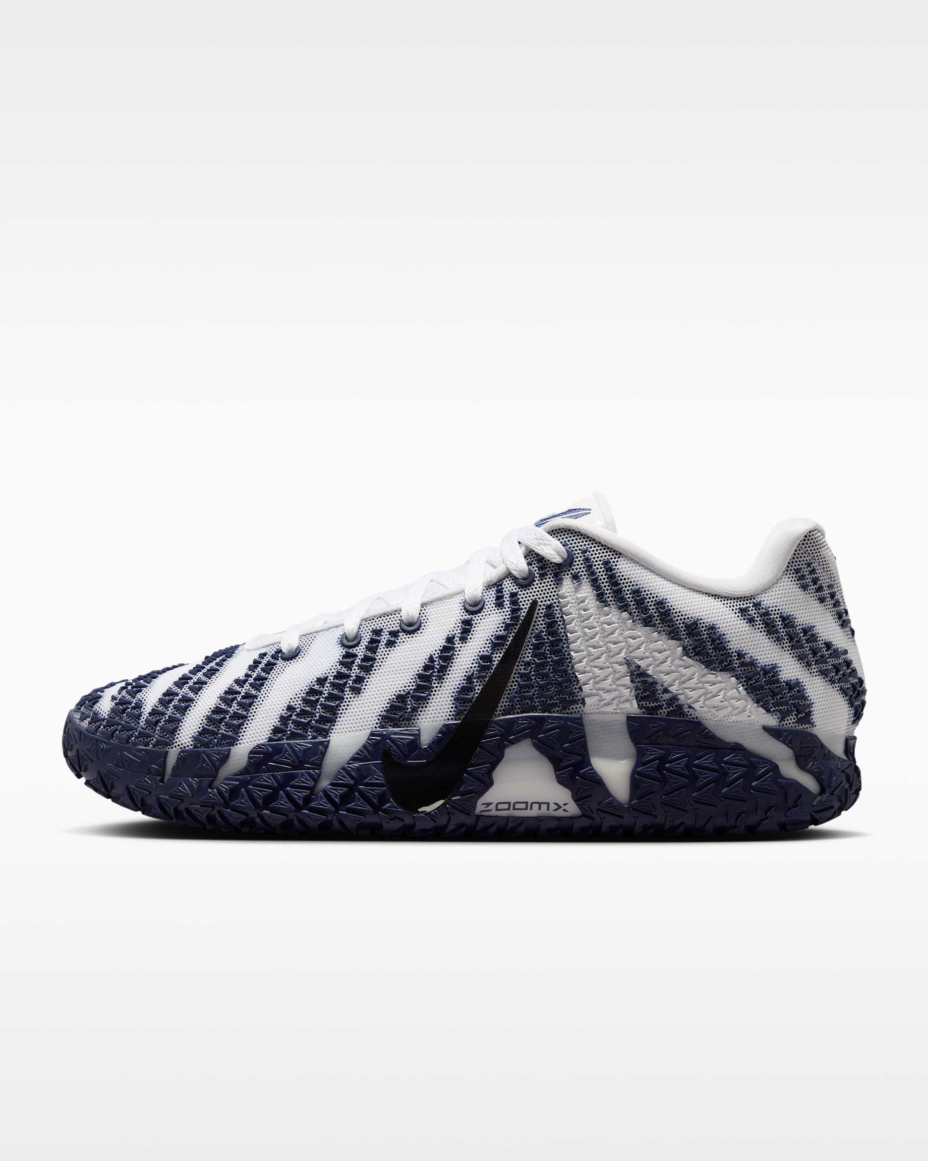 Ja 3 Basketball Shoes - White/Midnight Navy/Metallic Silver