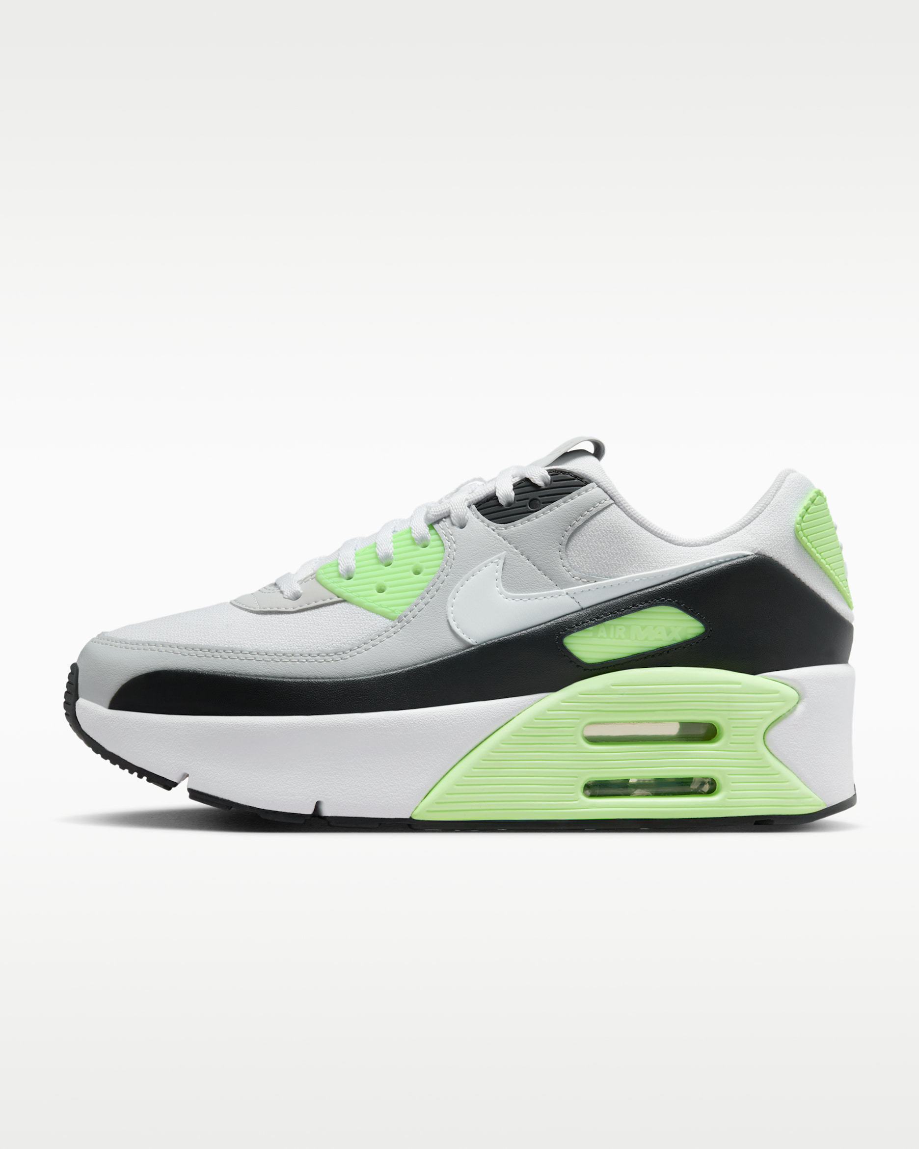 Nike Air Max 90 LV8 Women's Shoes - Photon Dust/Lime Blast/Black/White