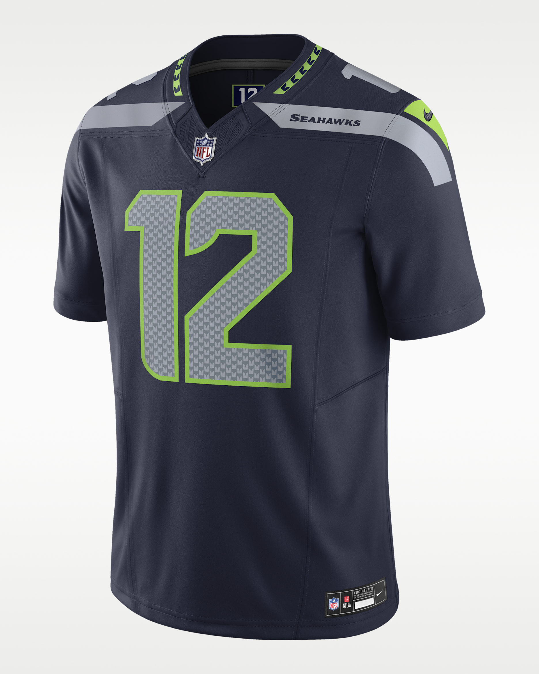 Jersey de fútbol americano Nike Dri-FIT de la NFL Limited para hombre 12th Fan Seattle Seahawks - Azul marino