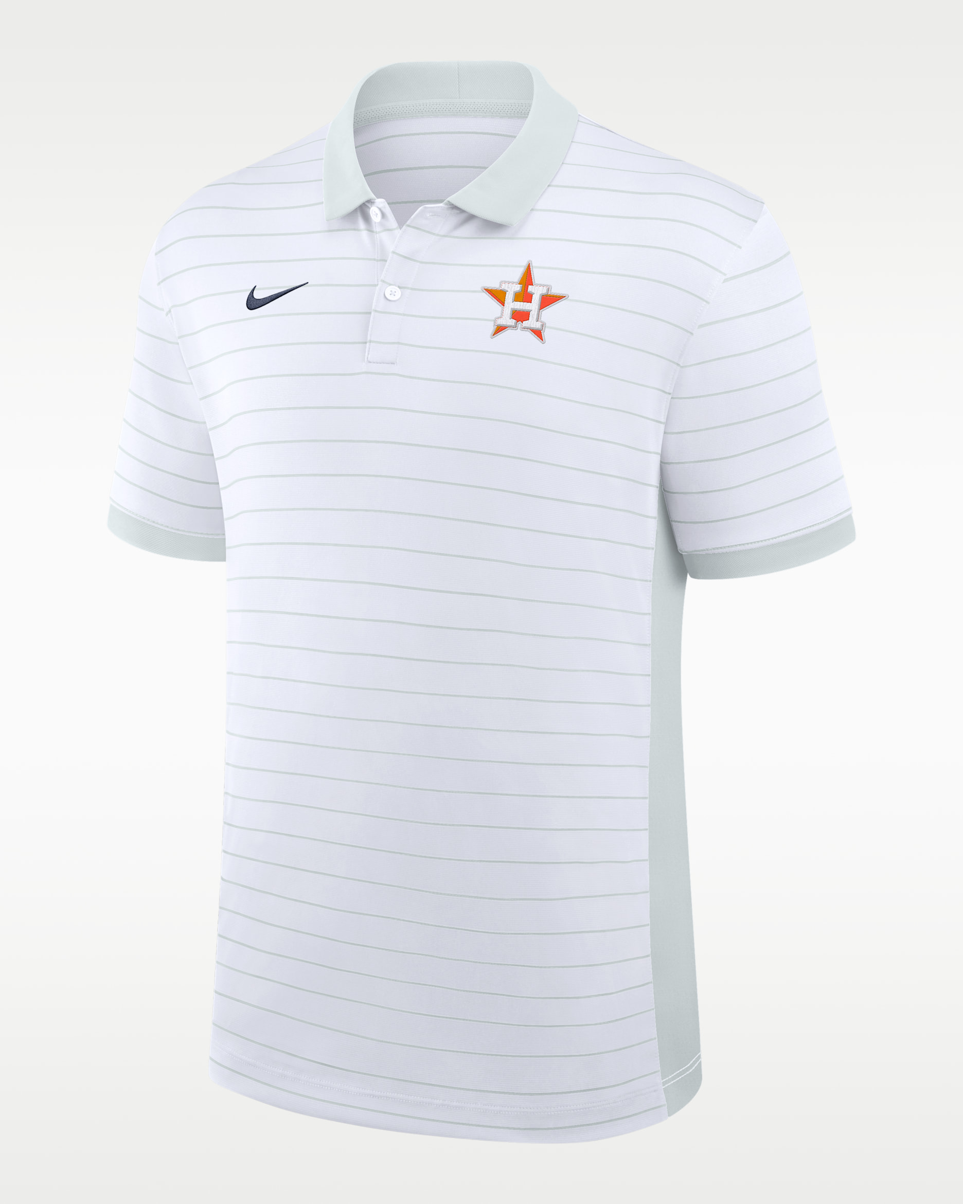 Houston Astros Authentic Collection Striped Victory Men's Nike Dri-FIT MLB Polo - White