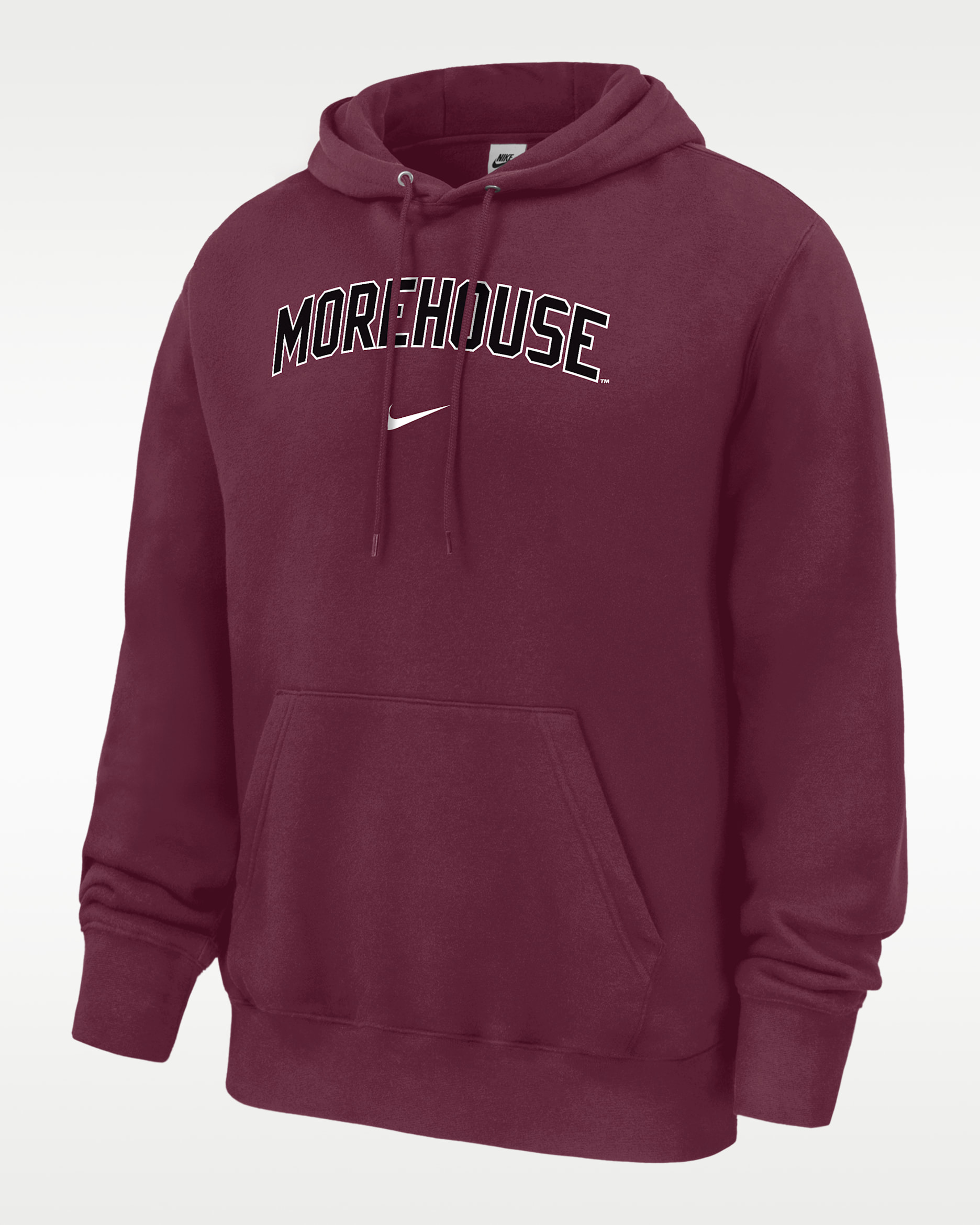 Sudadera con gorro sin cierre Club Fleece para hombre Nike College (Morehouse College) - Castaña oscuro