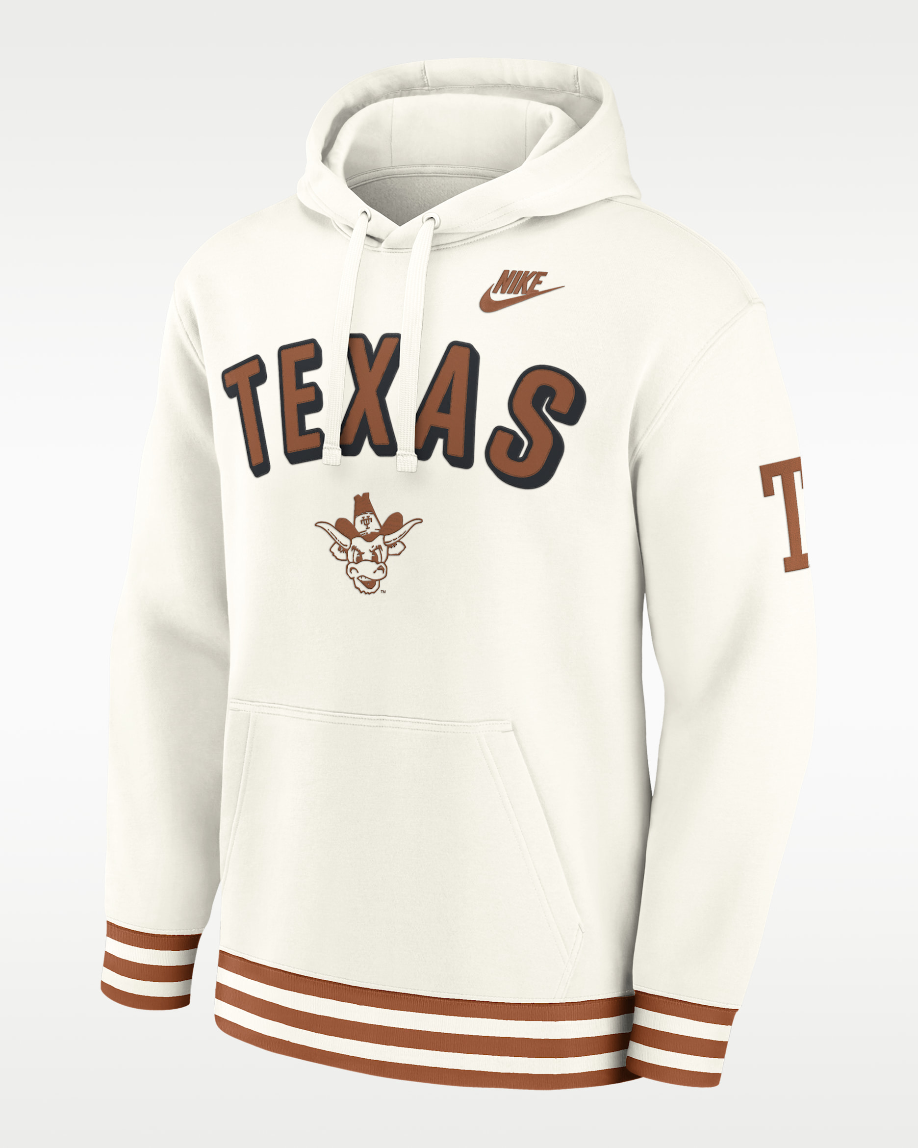 Texas Legacy Retro Men’s Nike College Pullover Hoodie - Cream