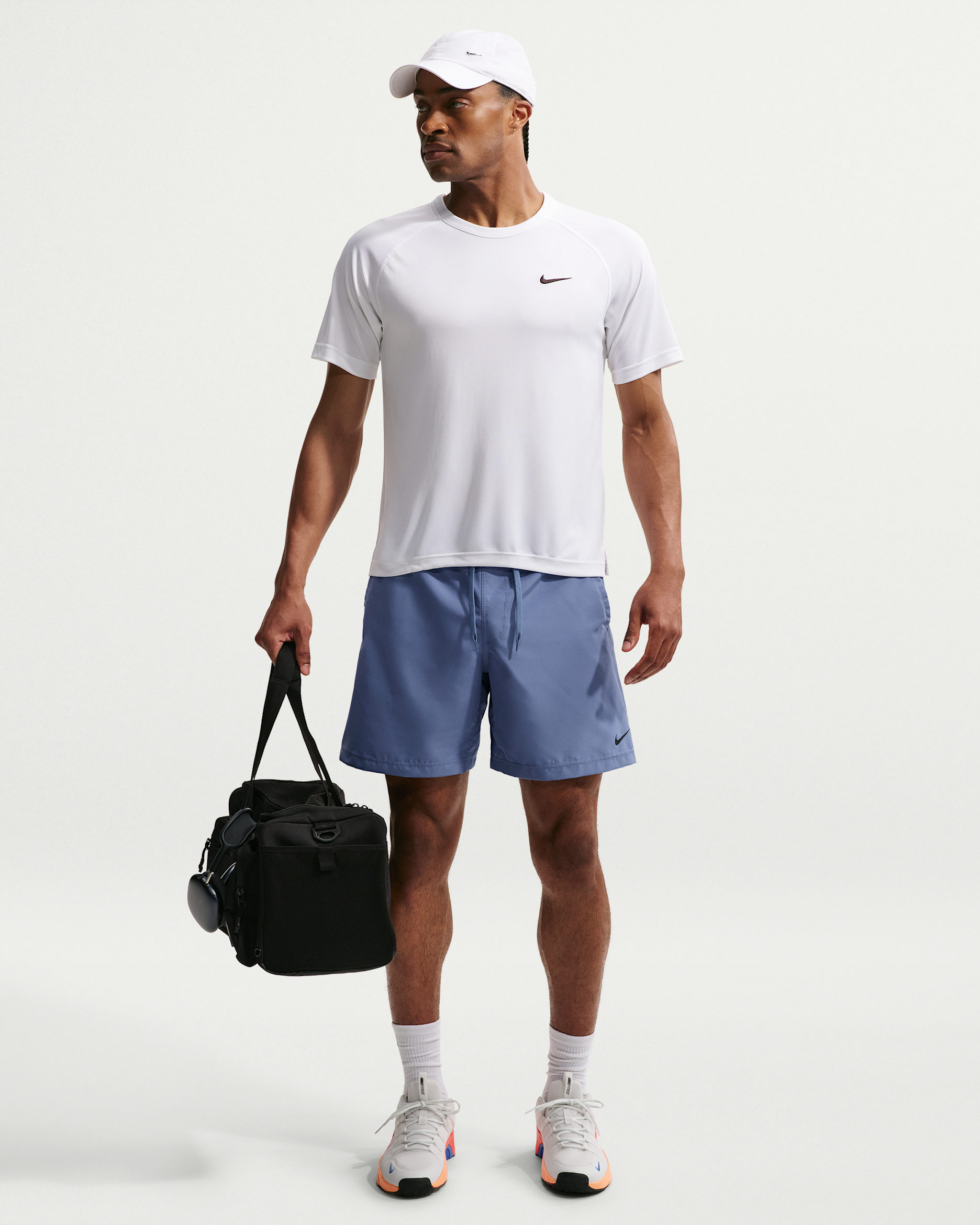 Shorts Dri-FIT de 18 cm versátiles sin forro para hombre Nike Form - Tormenta índigo/Negro