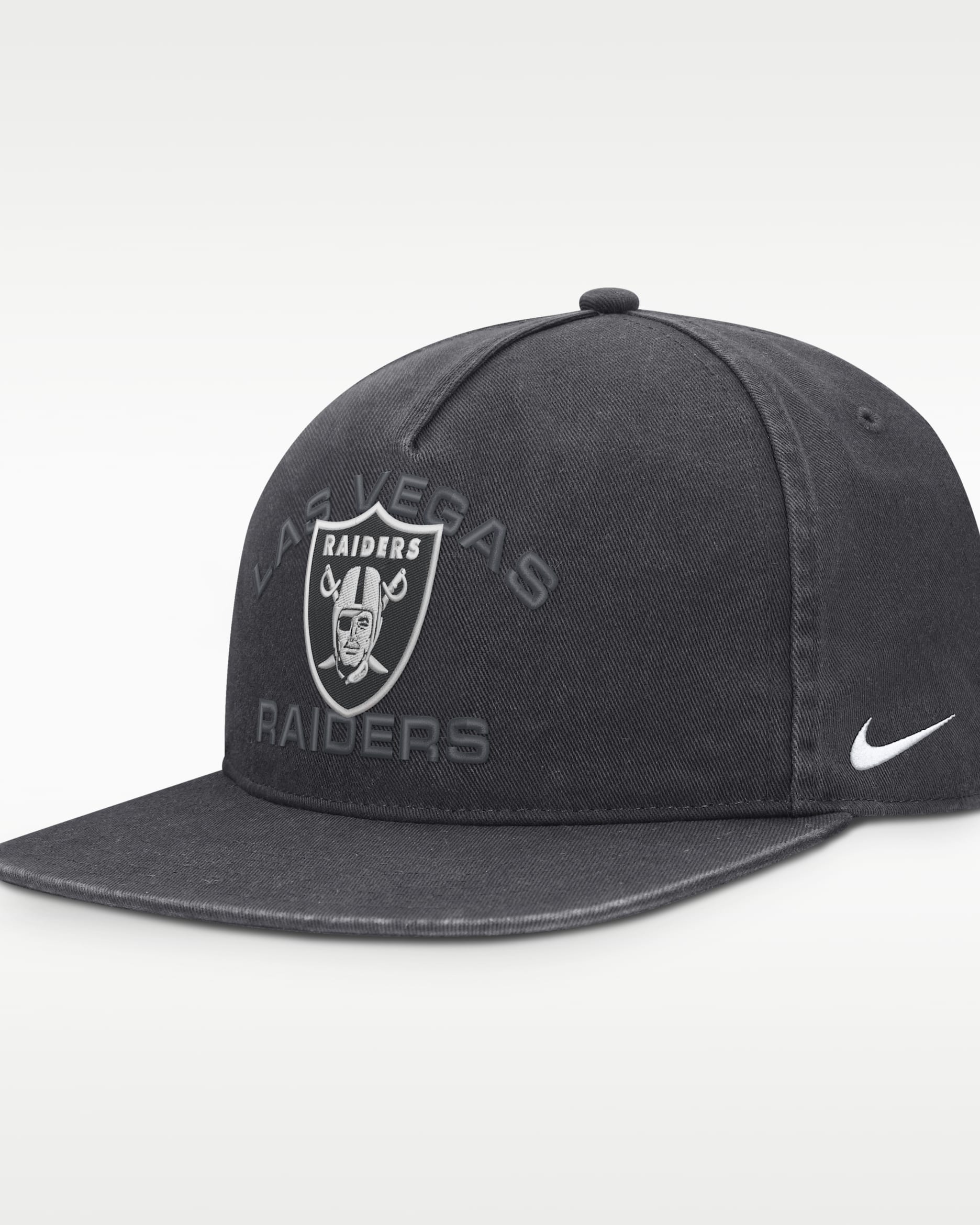 Las Vegas Raiders Primetime Pro Men's Nike NFL Adjustable Hat - Anthracite