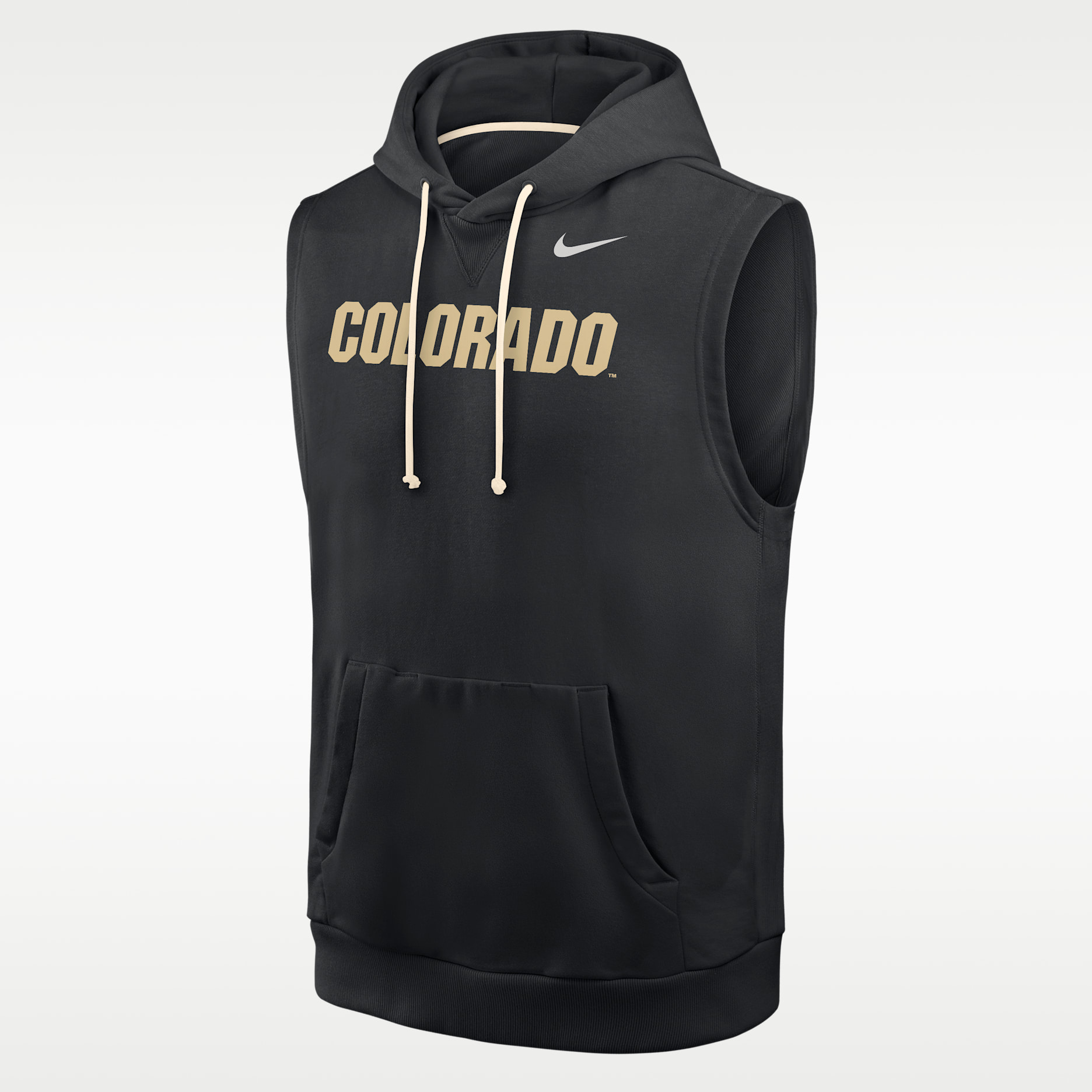 Colorado Buffaloes Men's Nike NCAA Sleeveless Fleece Hoodie - Black