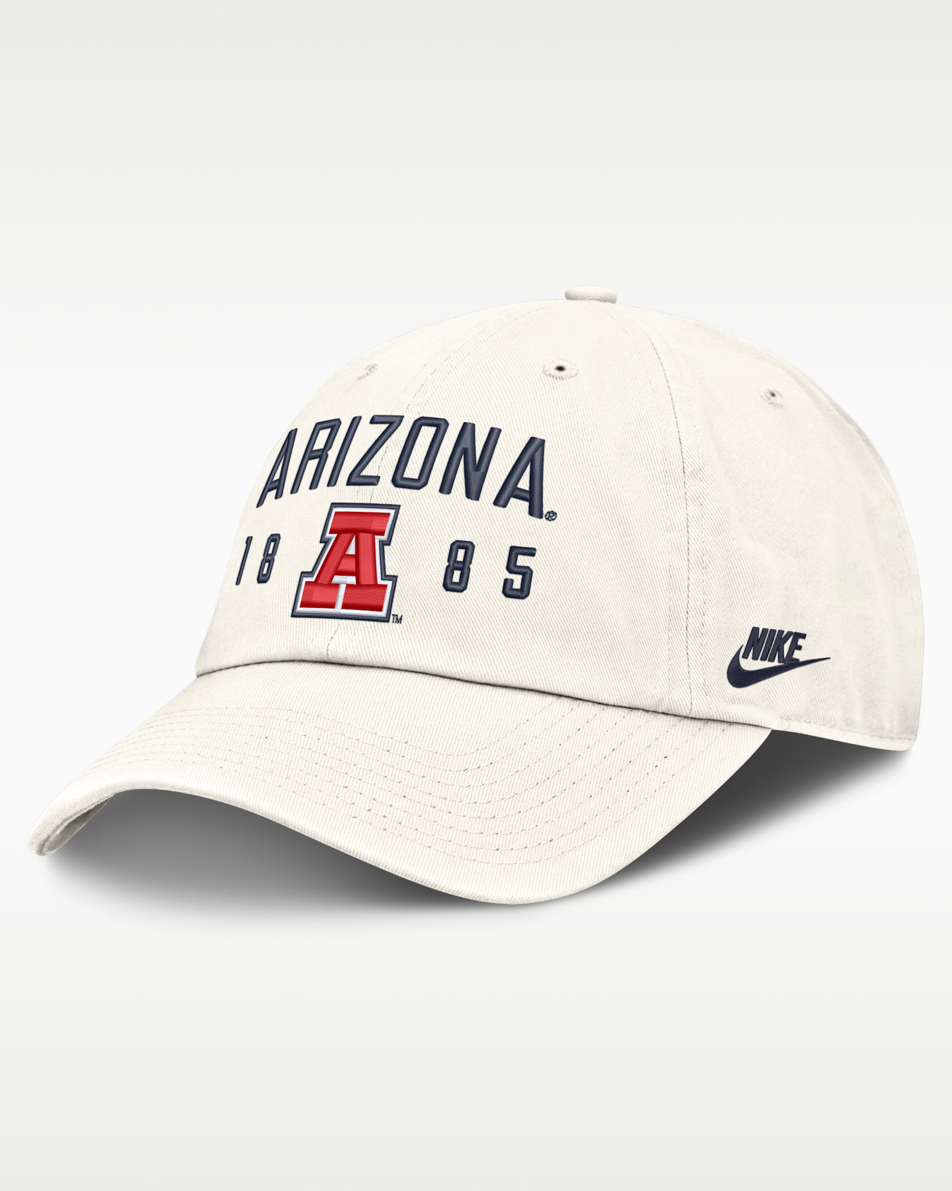 Gorra universitaria Nike ajustable para hombre Arizona Natural Club - Blanco